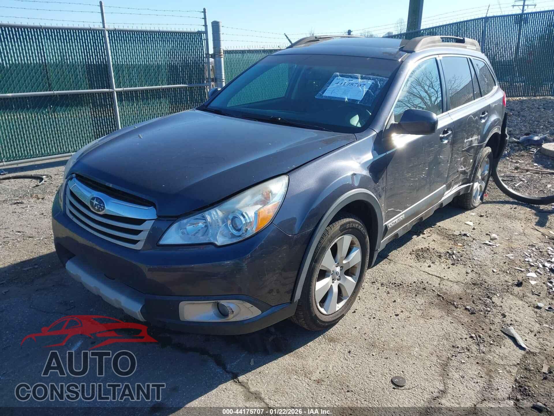 SUBARU OUTBACK 2011 - 4S4BRBLC2B3443263
