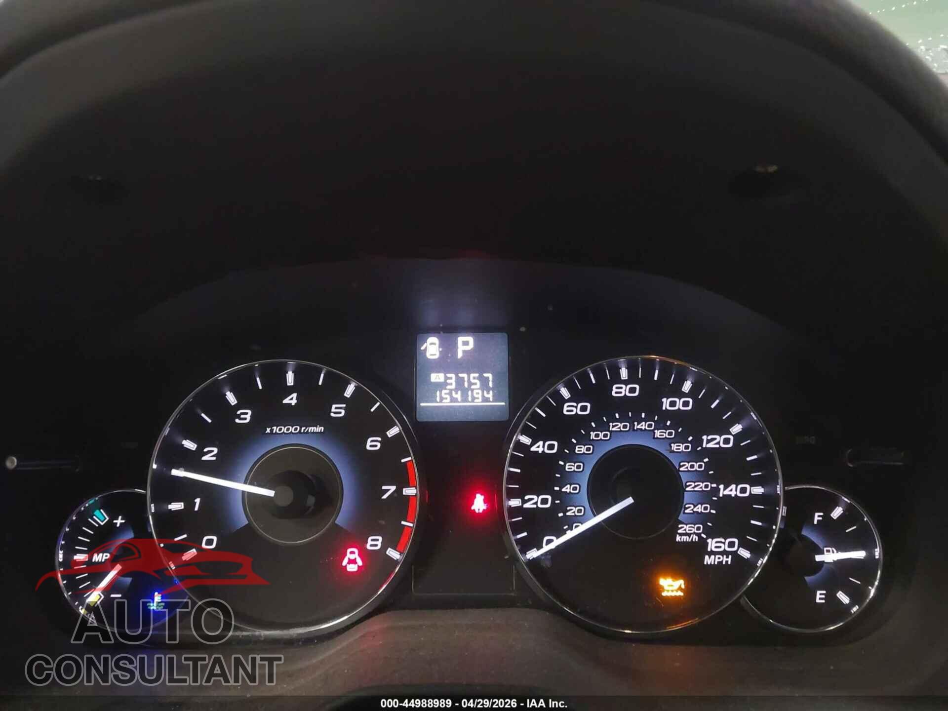 SUBARU OUTBACK 2011 - 4S4BRDLC4B2395895
