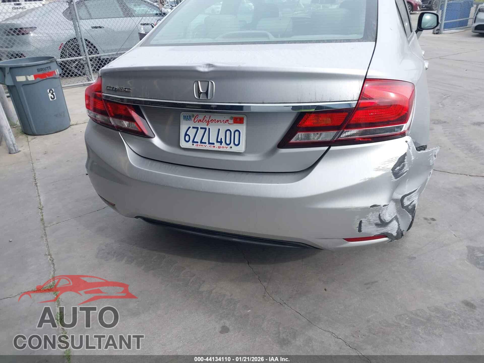 HONDA CIVIC 2013 - 19XFB2F94DE218218
