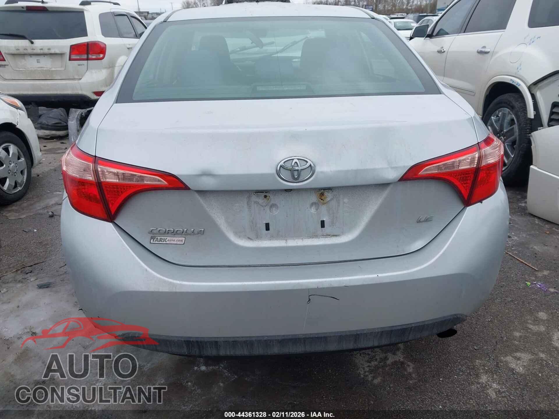 TOYOTA COROLLA 2017 - 2T1BURHE5HC848894
