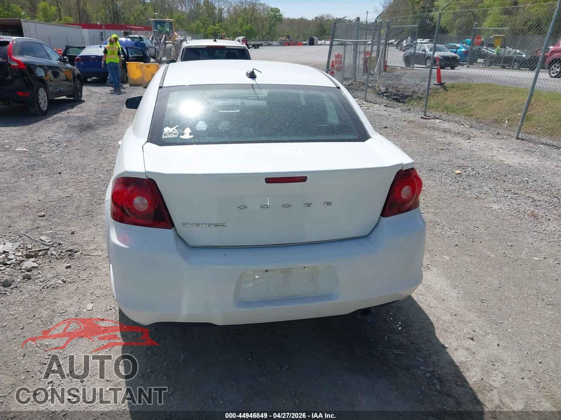 DODGE AVENGER 2011 - 1B3BD4FB9BN588372