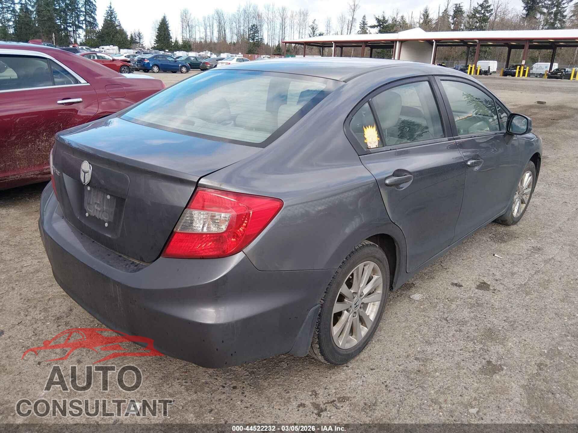 HONDA CIVIC 2012 - 19XFB2F98CE337372
