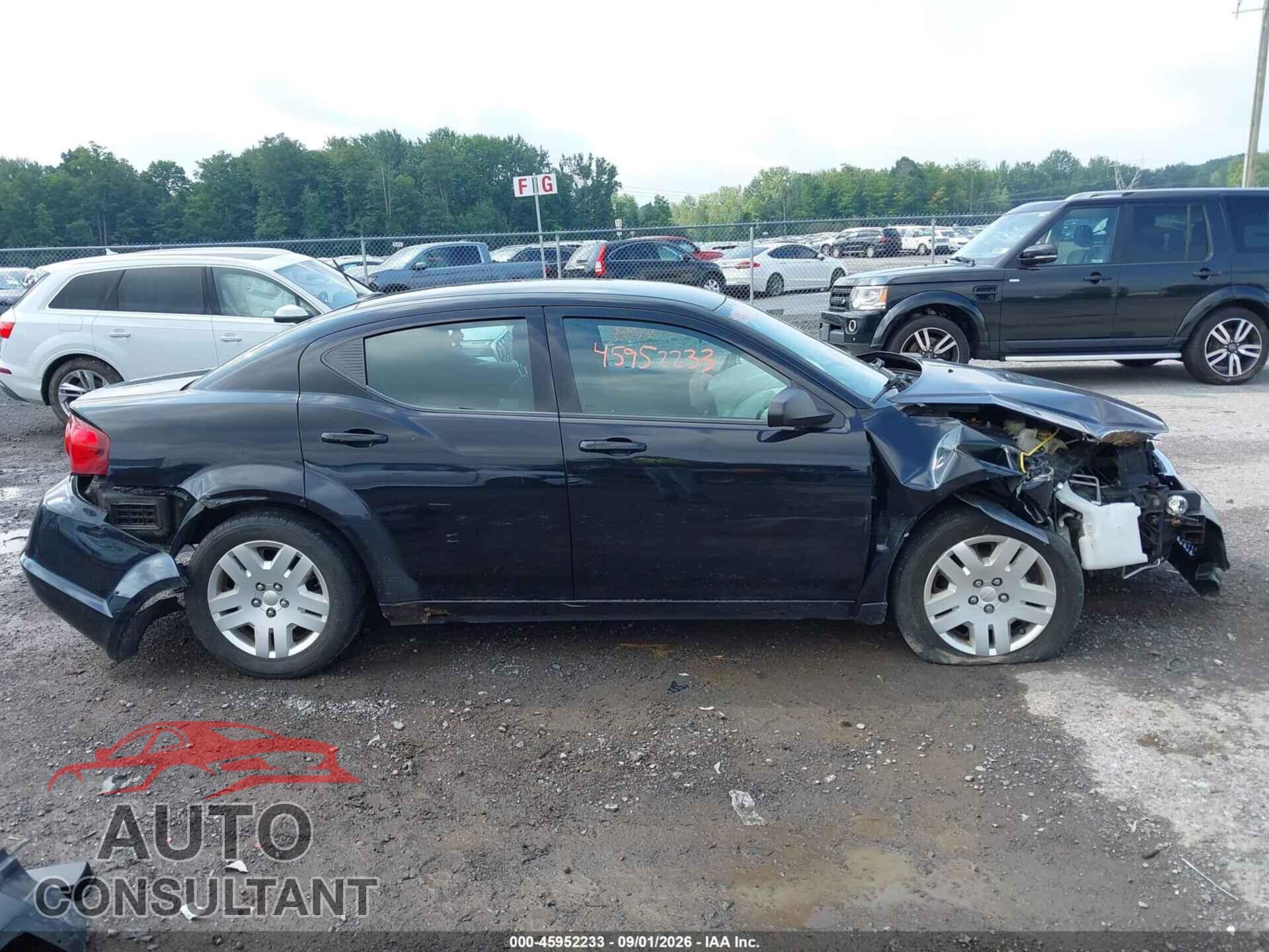 DODGE AVENGER 2013 - 1C3CDZAB0DN653916