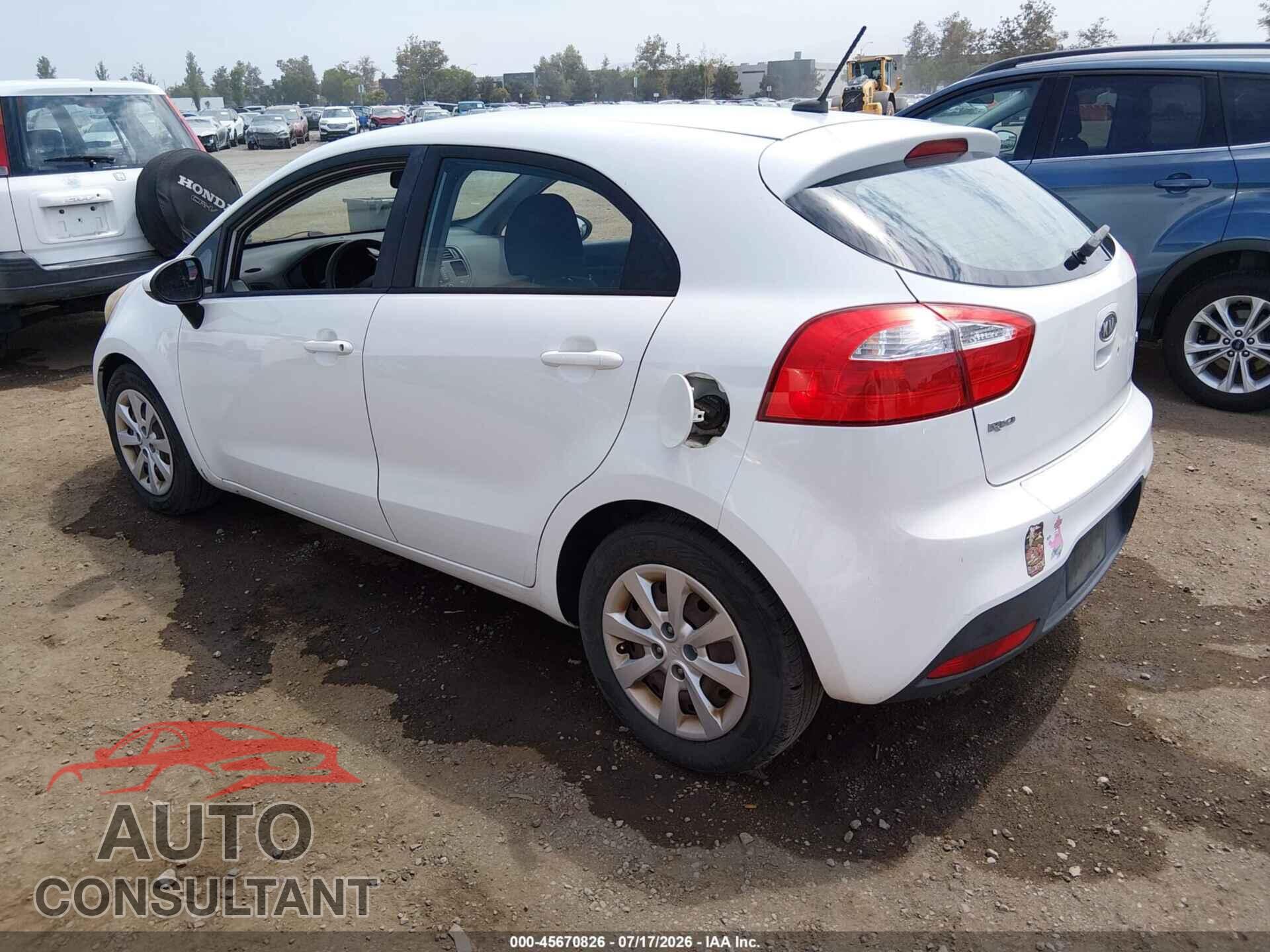 KIA RIO5 2012 - KNADM5A32C6092660