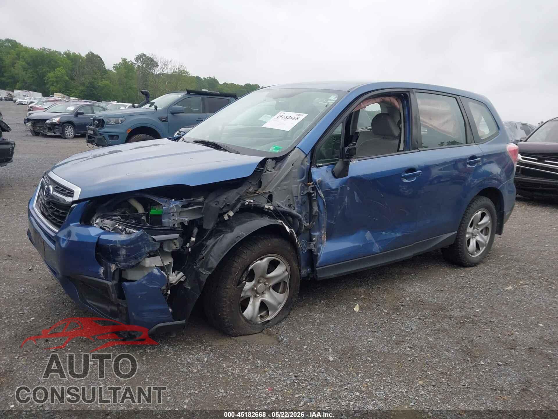 SUBARU FORESTER 2018 - JF2SJAAC0JG548479