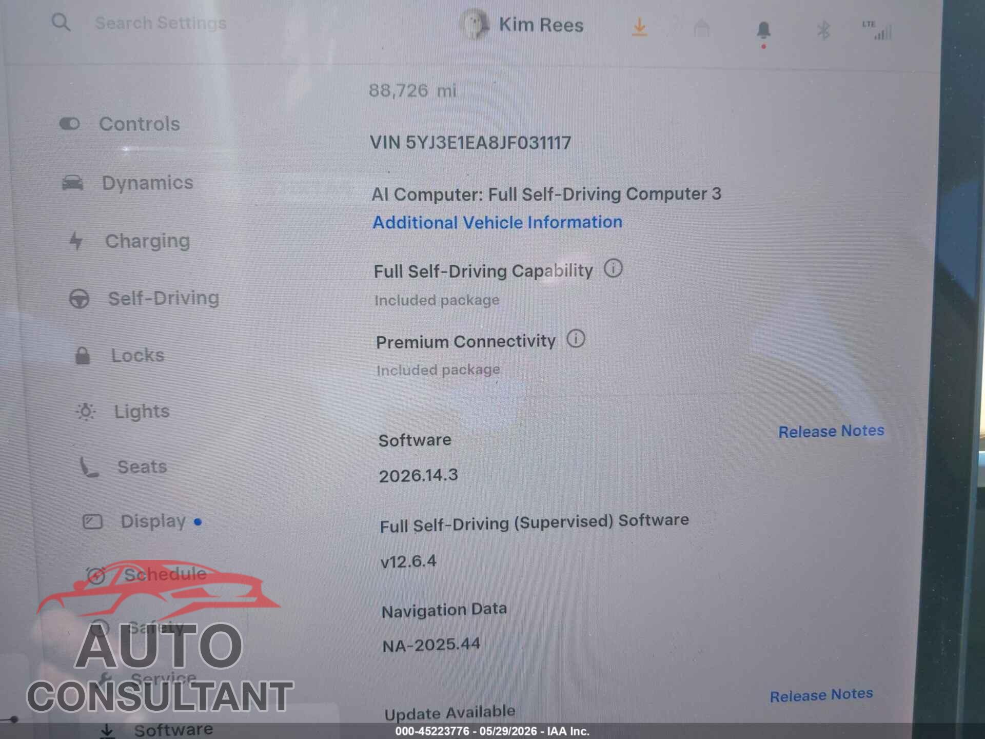 TESLA MODEL 3 2018 - 5YJ3E1EA8JF031117