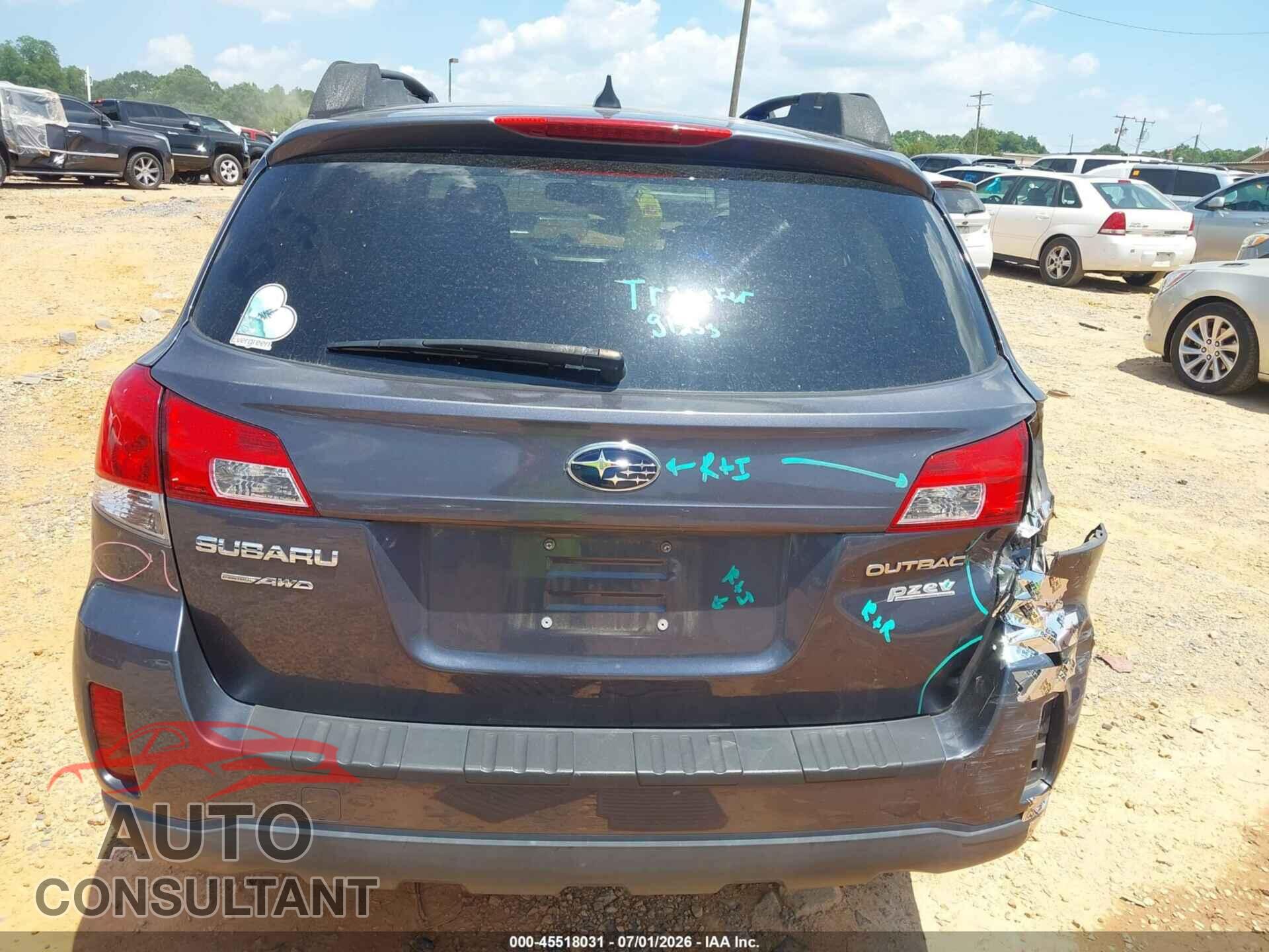 SUBARU OUTBACK 2014 - 4S4BRBCC4E3292902