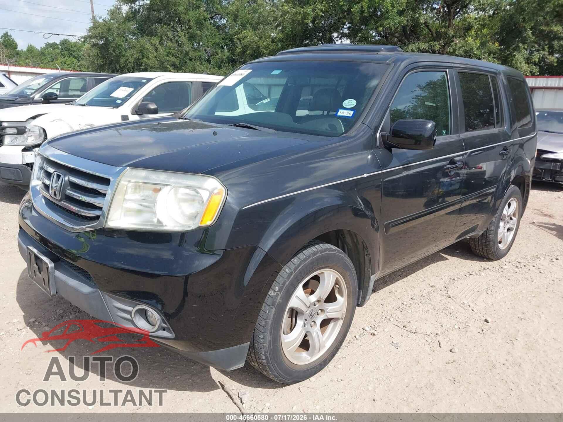 HONDA PILOT 2012 - 5FNYF3H53CB025323