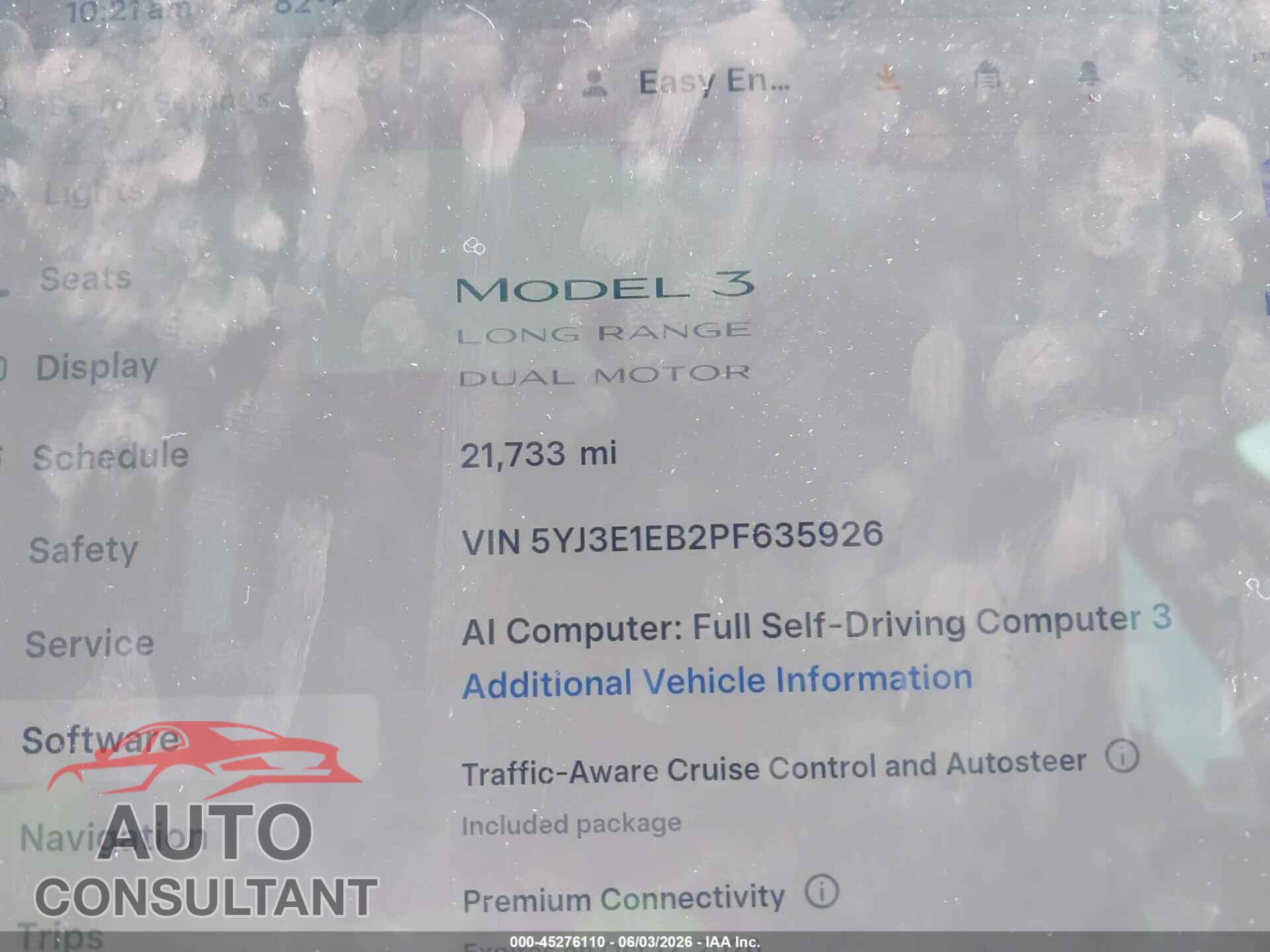 TESLA MODEL 3 2023 - 5YJ3E1EB2PF635926