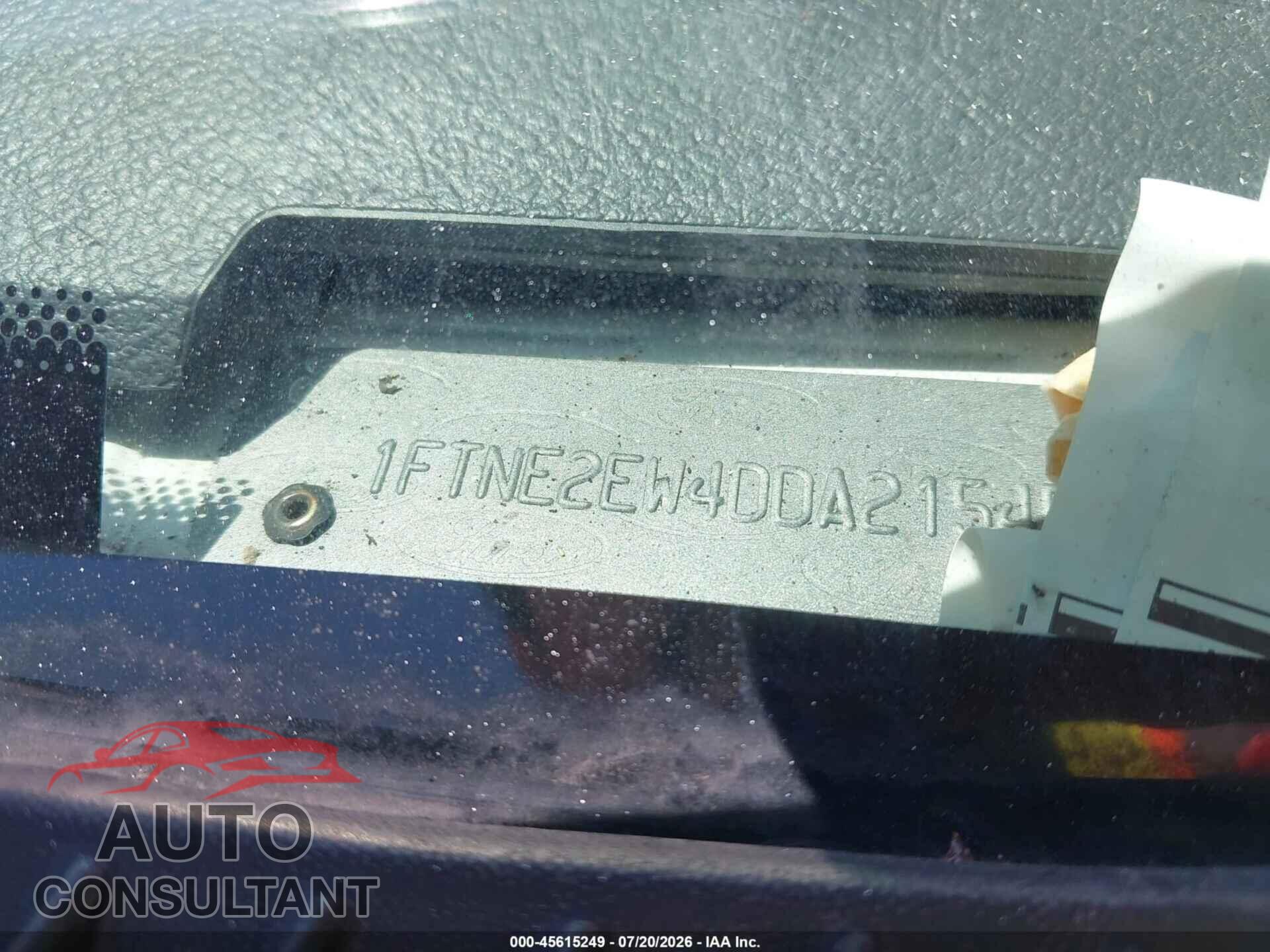 FORD E-250 2013 - 1FTNE2EW4DDA21545