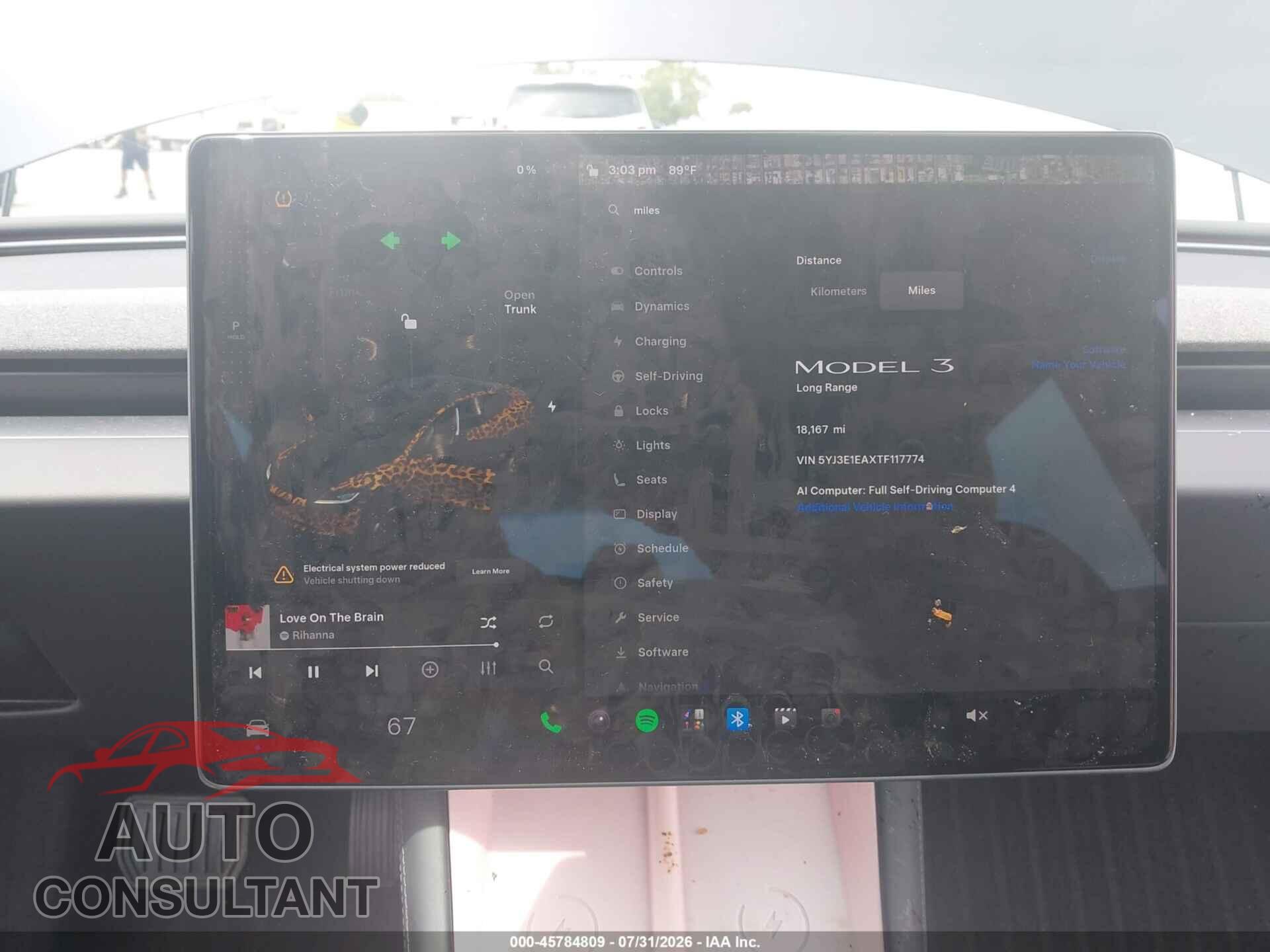 TESLA MODEL 3 2026 - 5YJ3E1EAXTF117774