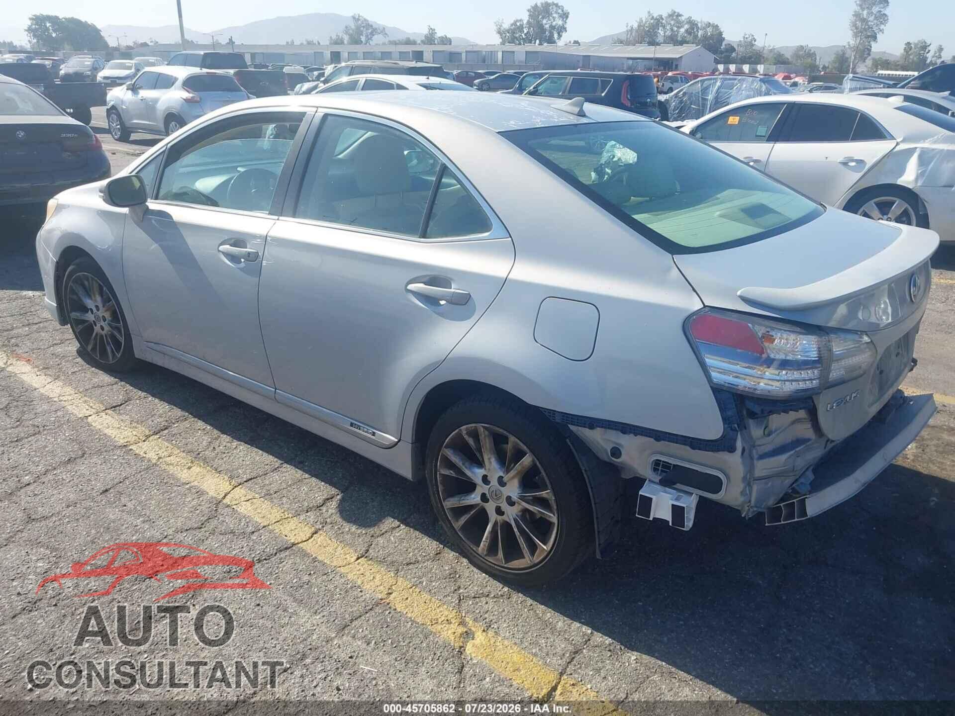 LEXUS HS 250H 2010 - JTHBB1BA5A2021378