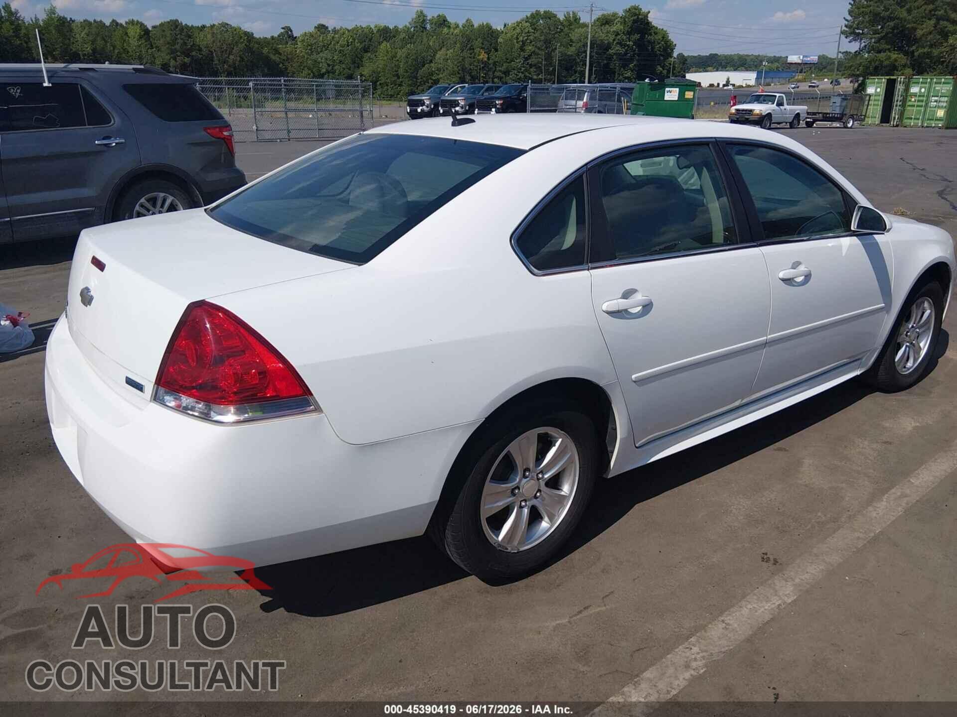 CHEVROLET IMPALA 2013 - 2G1WF5E35D1262981