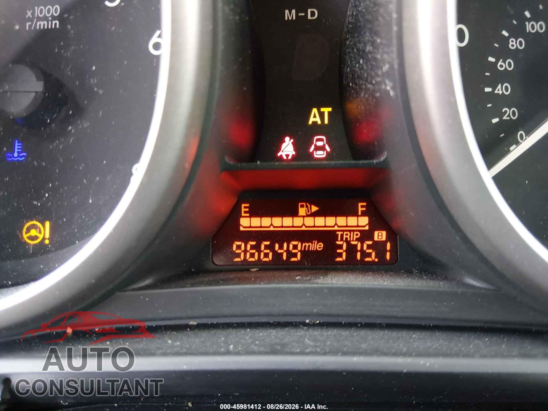 MAZDA MAZDA5 2013 - JM1CW2CL2D0160142
