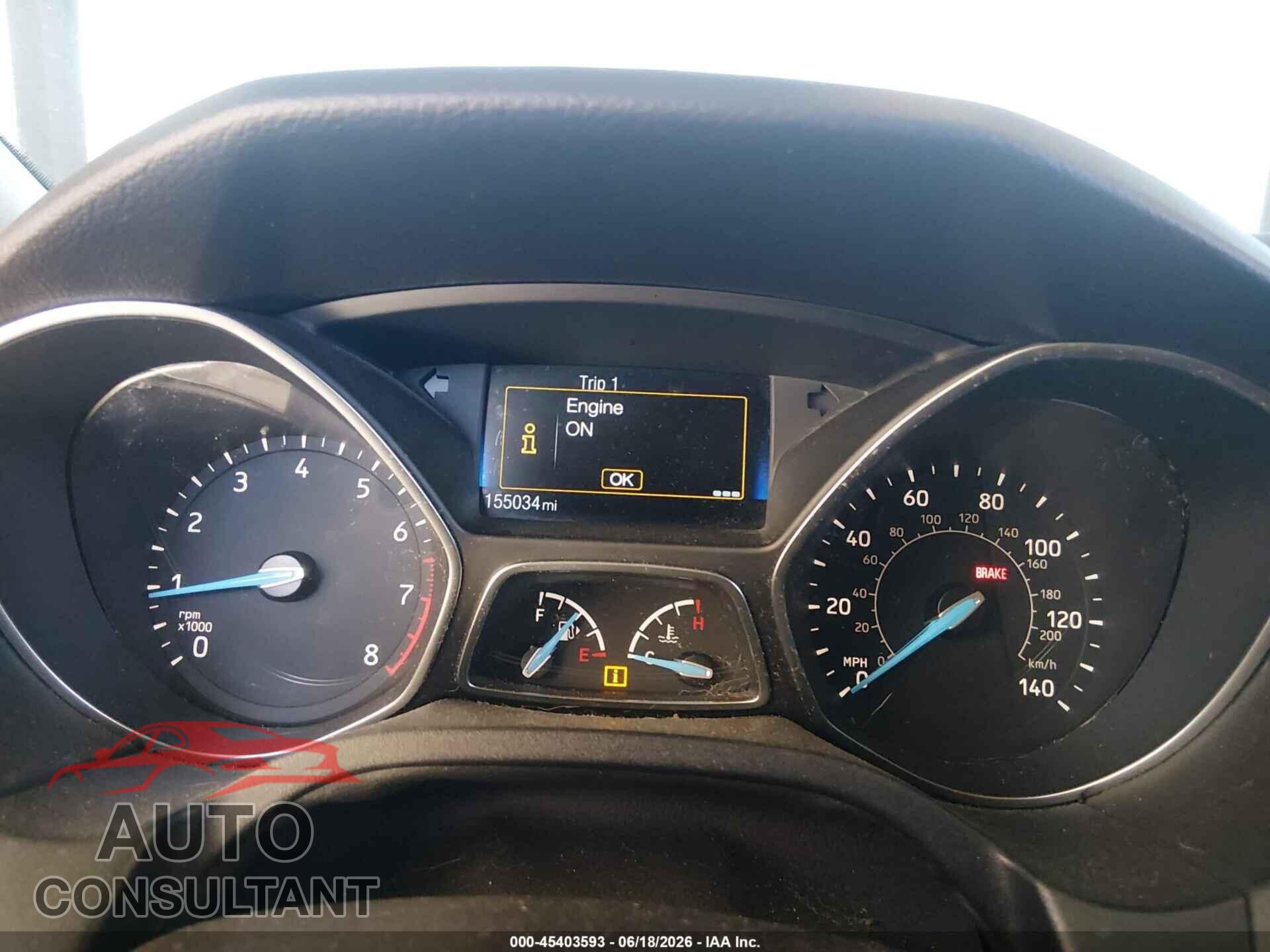 FORD FOCUS 2015 - 1FADP3E26FL281730