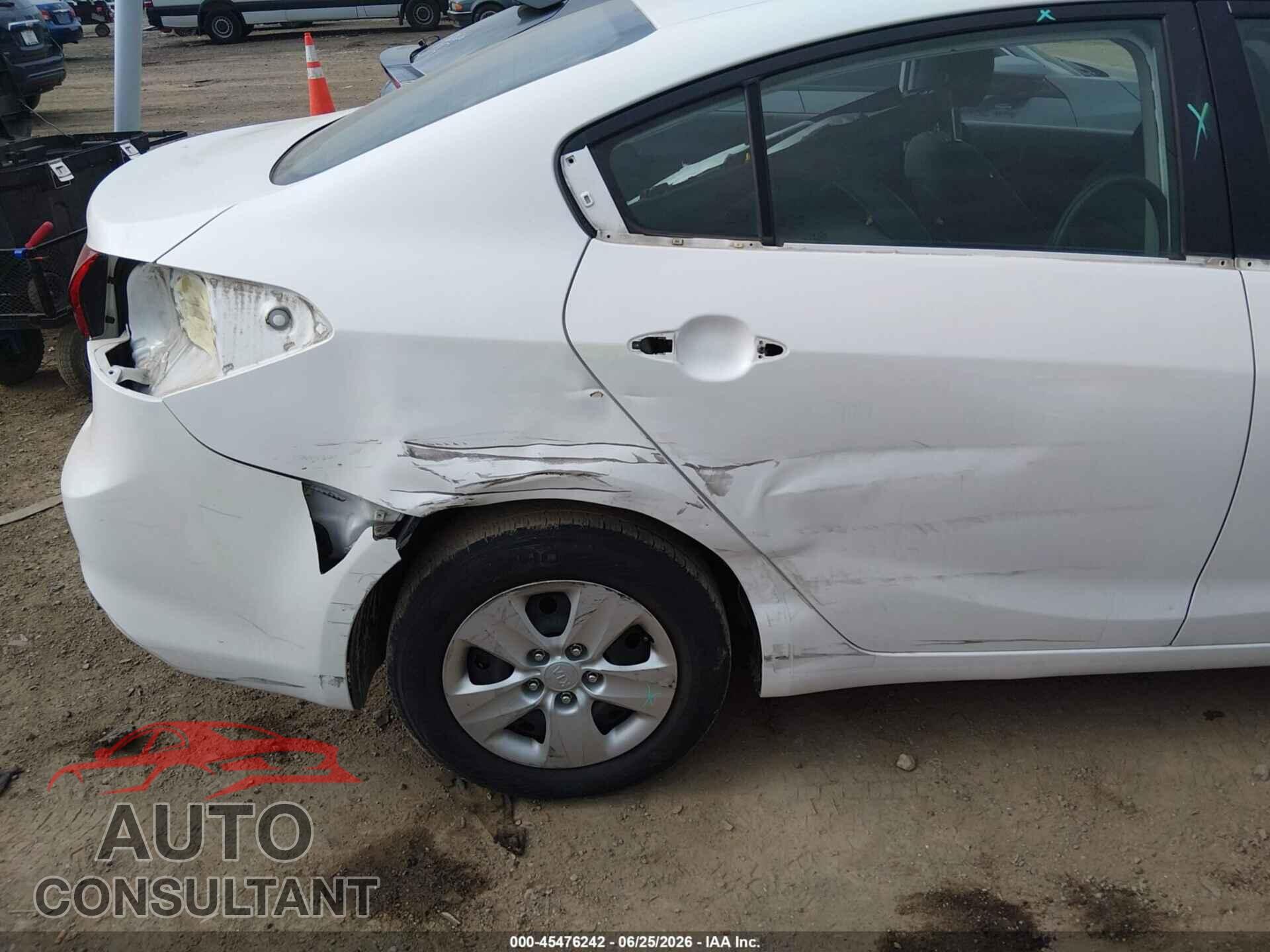 KIA FORTE 2017 - 3KPFL4A78HE057599