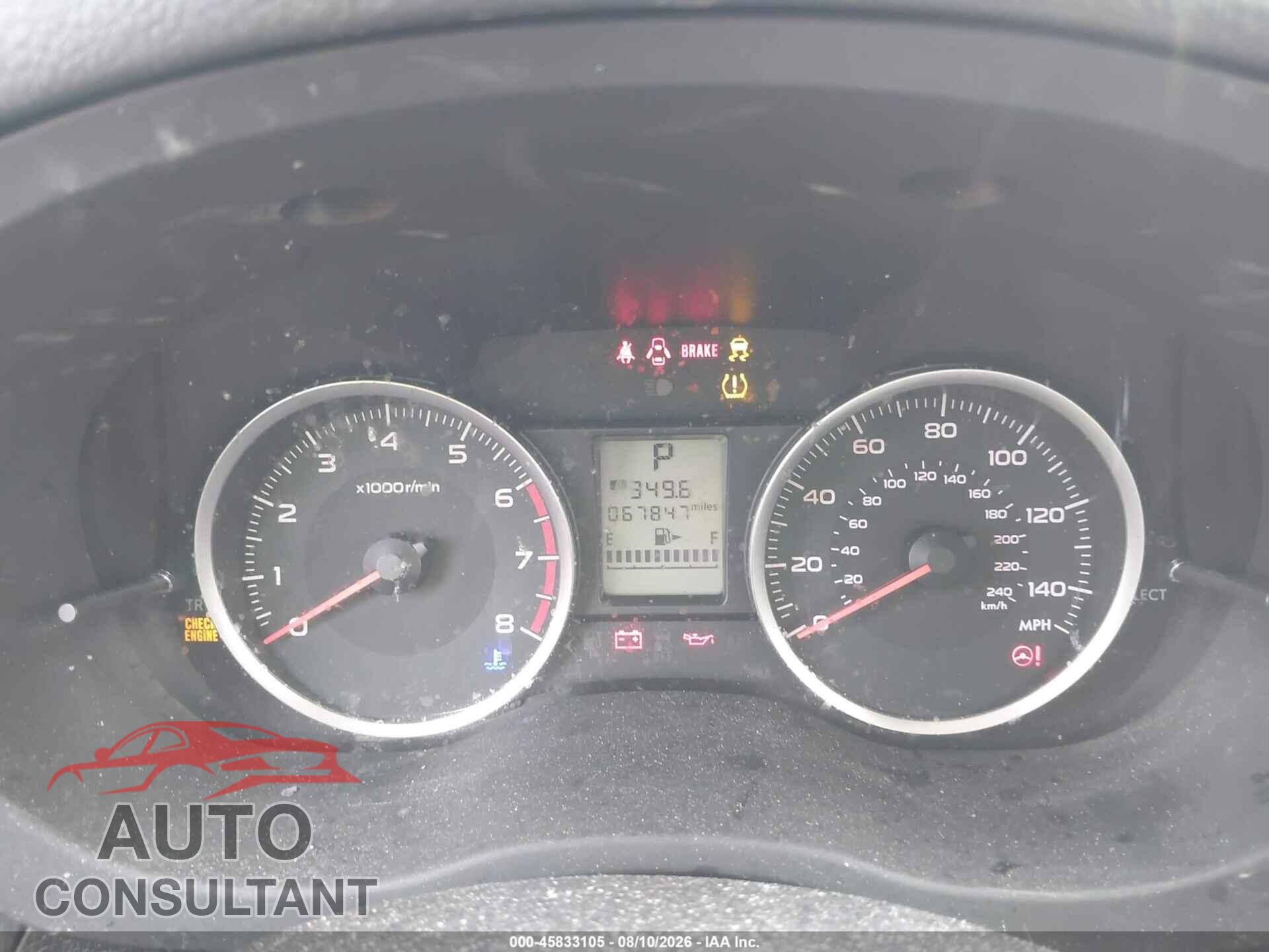 SUBARU FORESTER 2017 - JF2SJAEC9HH487633