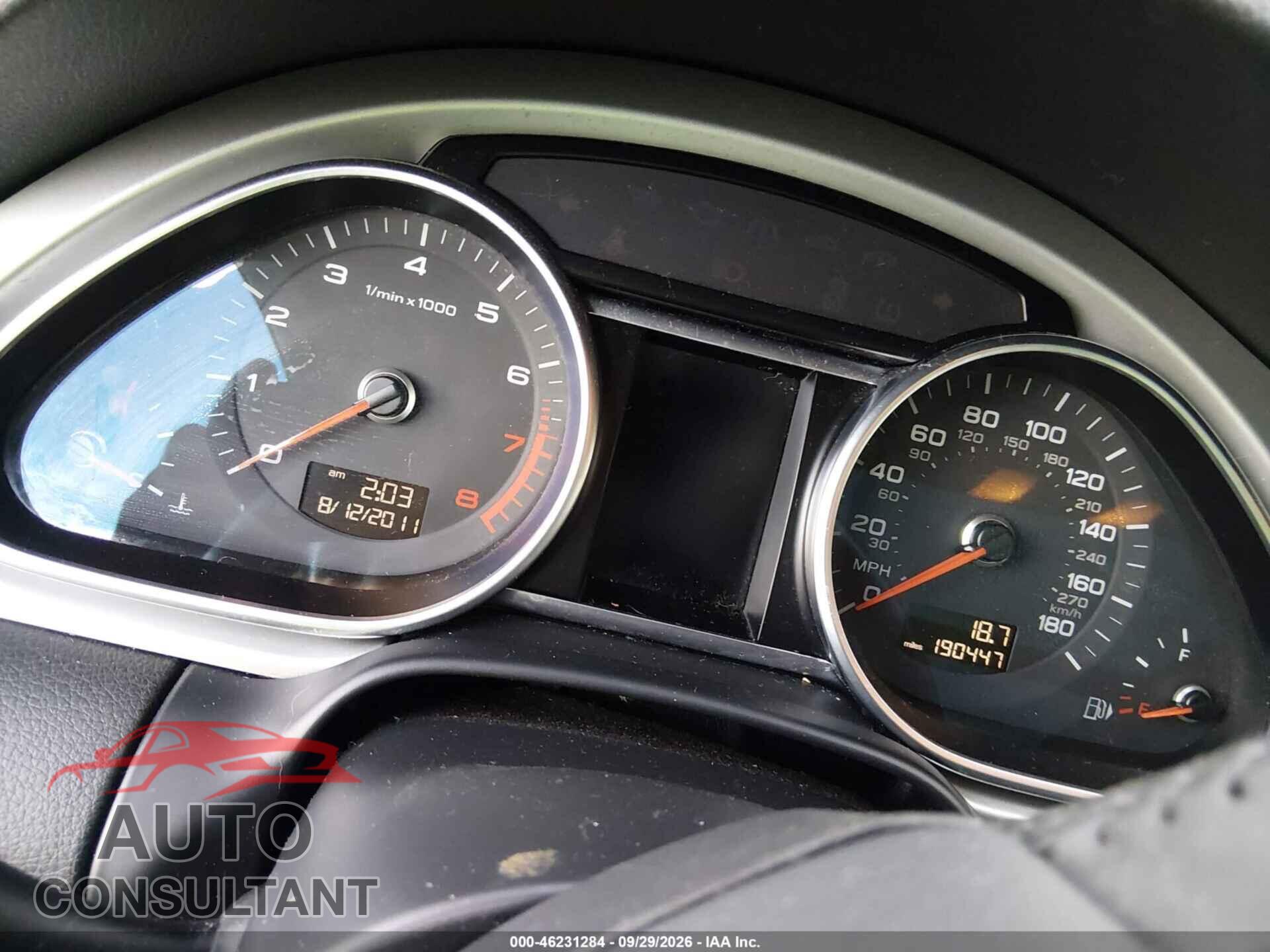 AUDI Q7 2012 - WA1DGBFE7CD010558