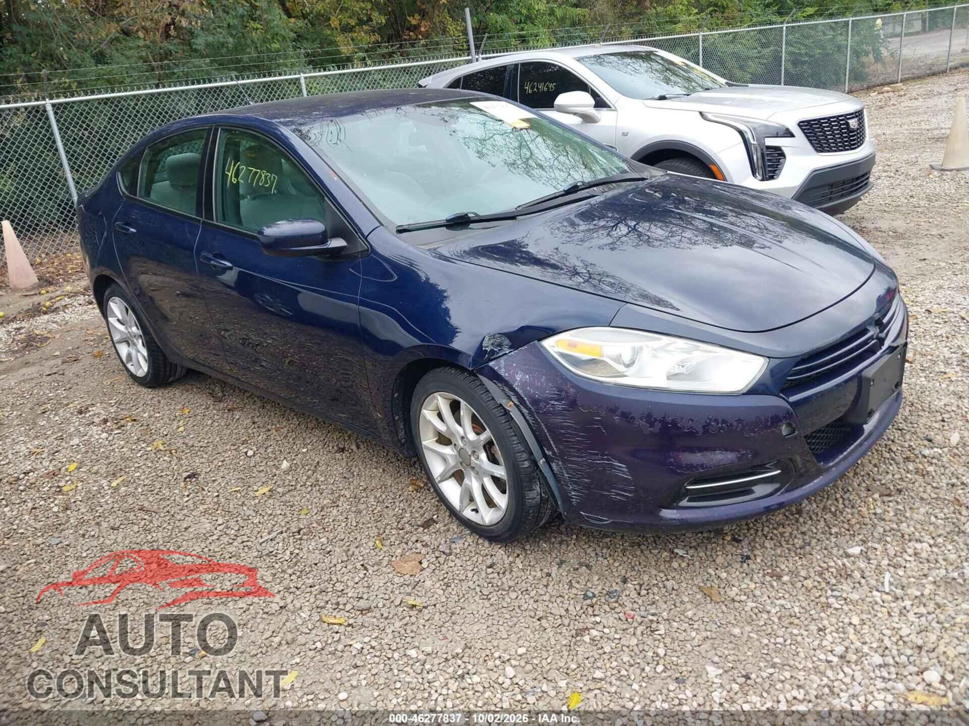 DODGE DART 2013 - 1C3CDFBA3DD137205