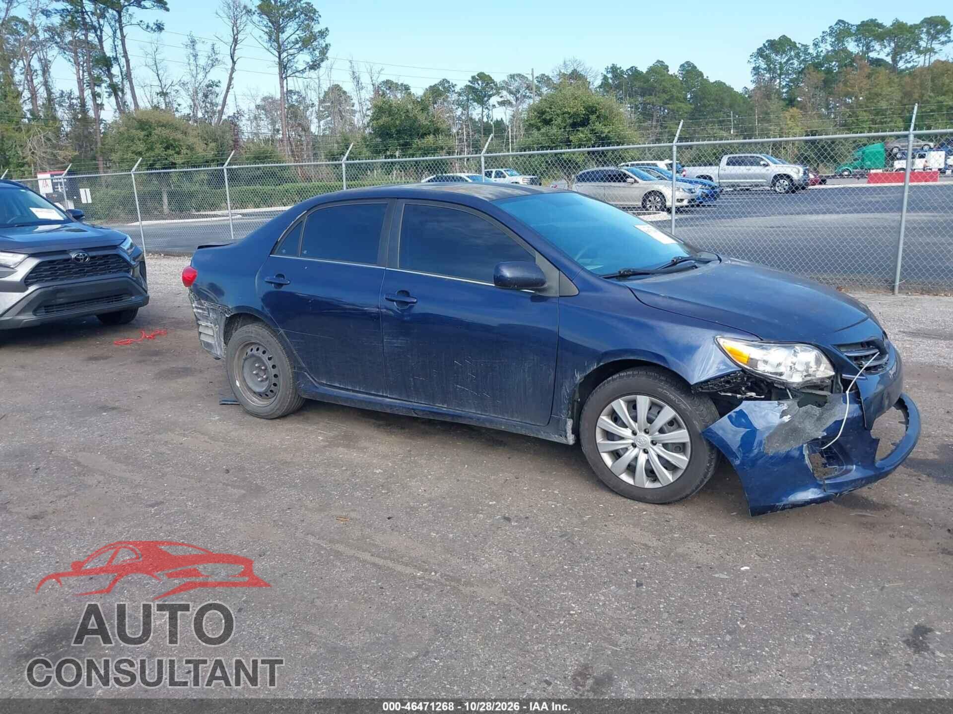 TOYOTA COROLLA 2013 - 5YFBU4EE2DP162152