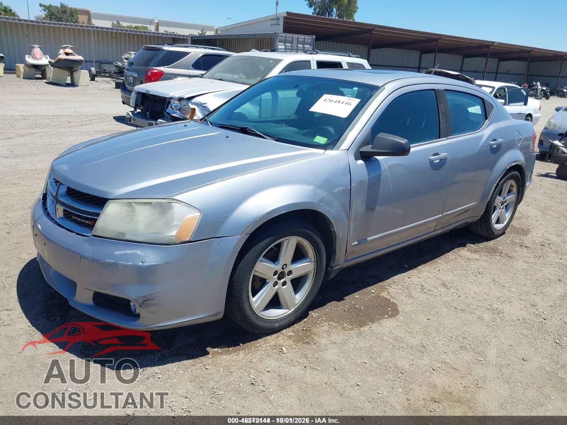 DODGE AVENGER 2013 - 1C3CDZCB8DN708772