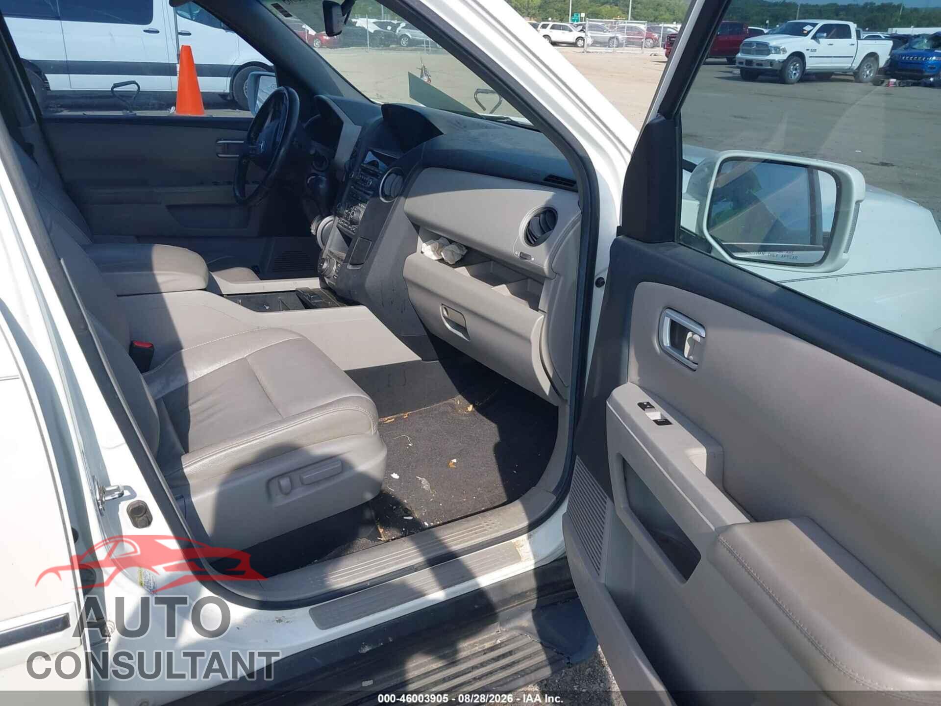 HONDA PILOT 2012 - 5FNYF3H93CB007259