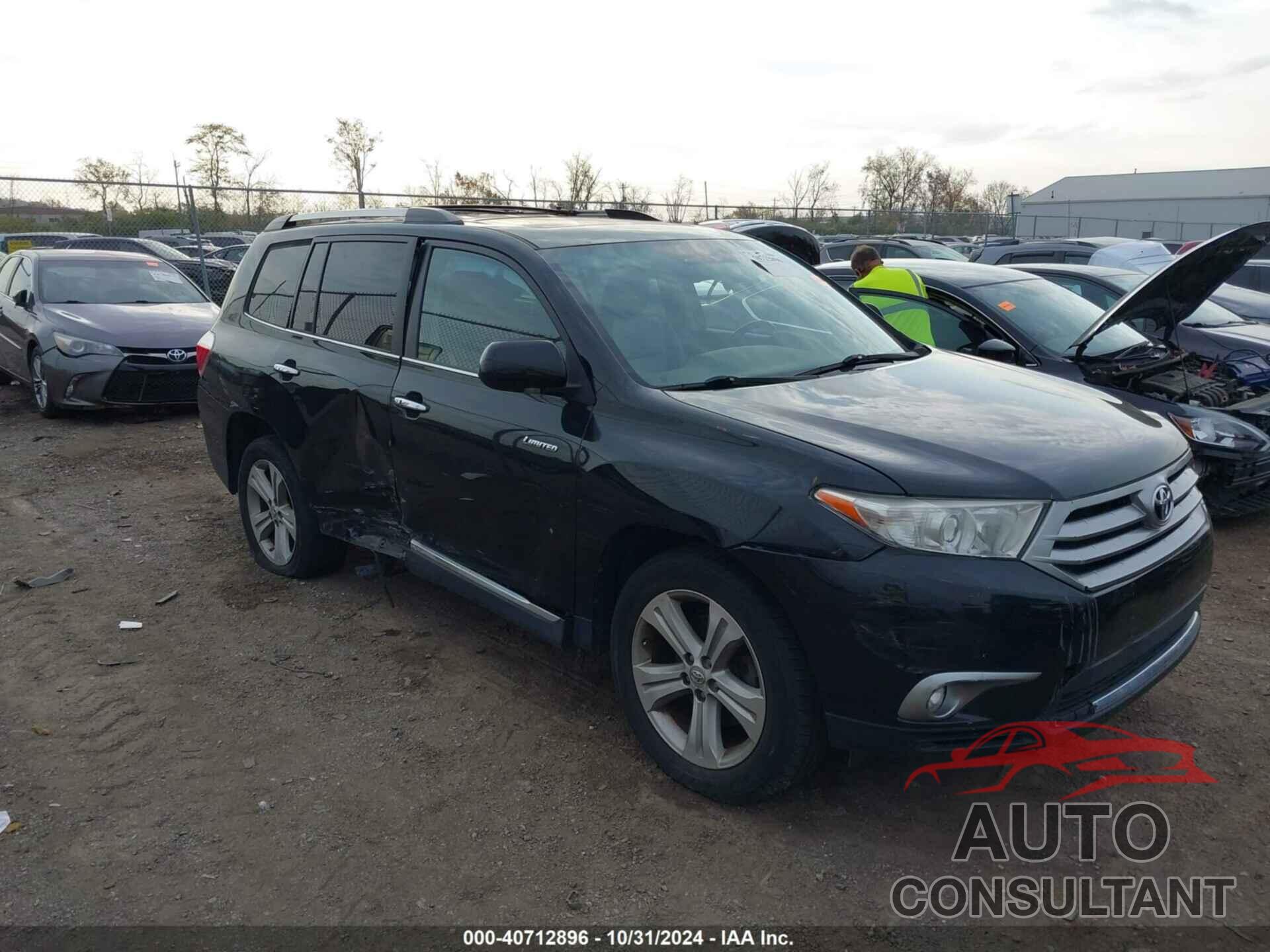 TOYOTA HIGHLANDER 2013 - 5TDDK3EH4DS251389