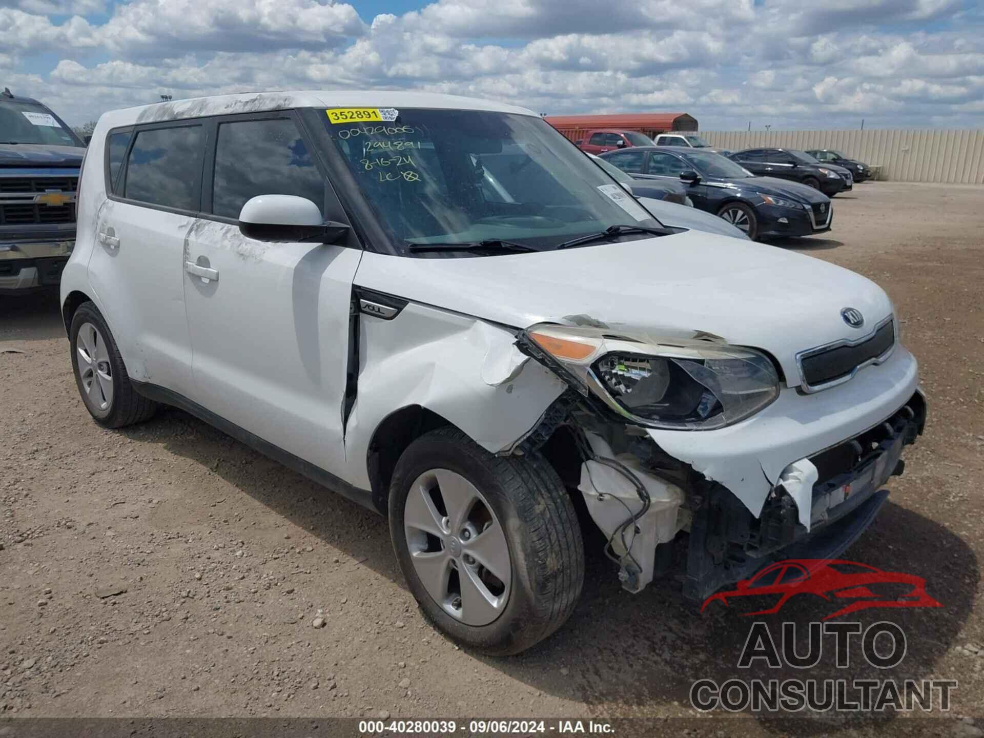 KIA SOUL 2016 - KNDJN2A20G7294891