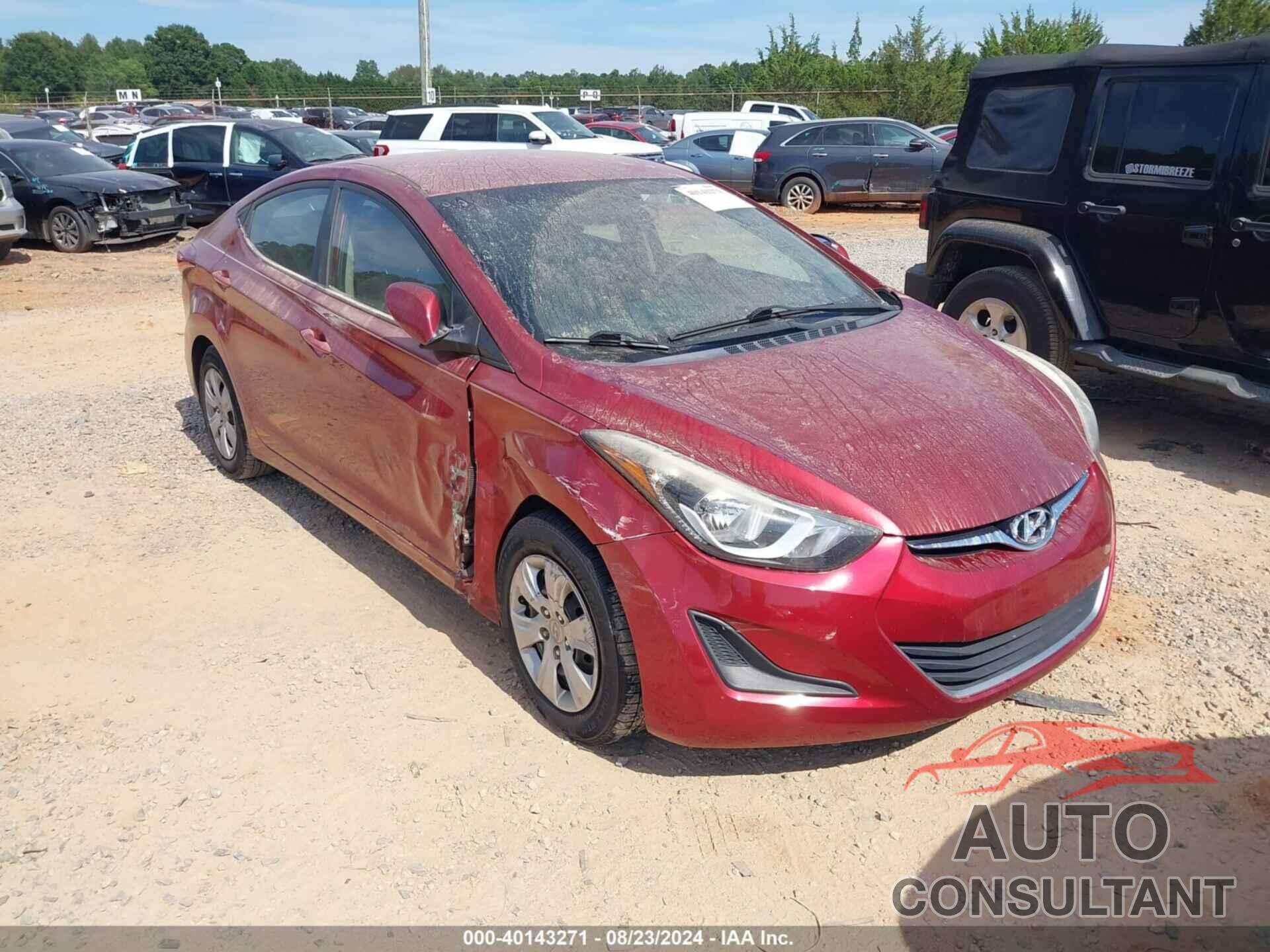 HYUNDAI ELANTRA 2016 - 5NPDH4AE1GH785640