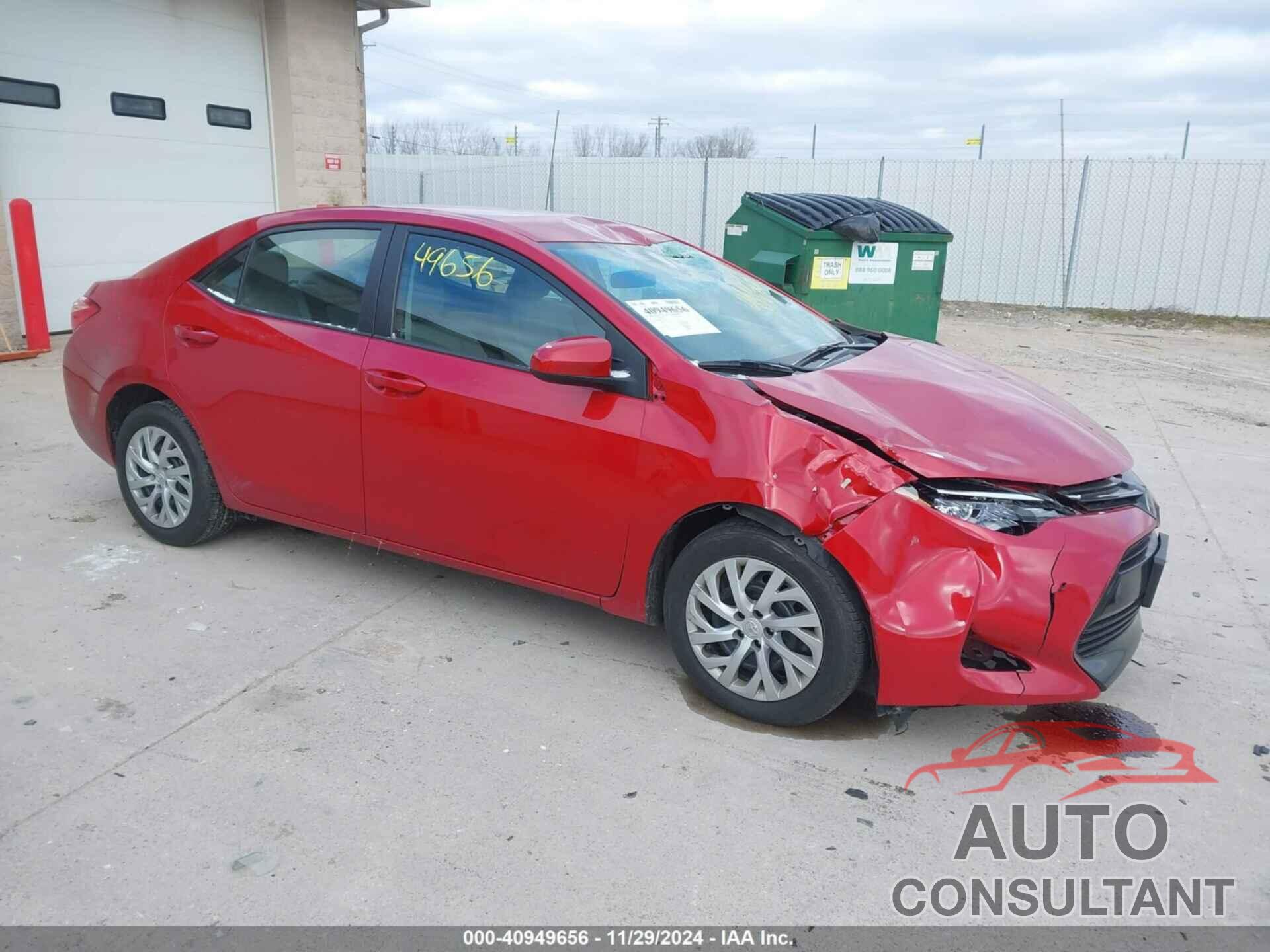 TOYOTA COROLLA 2017 - 2T1BURHE4HC761066