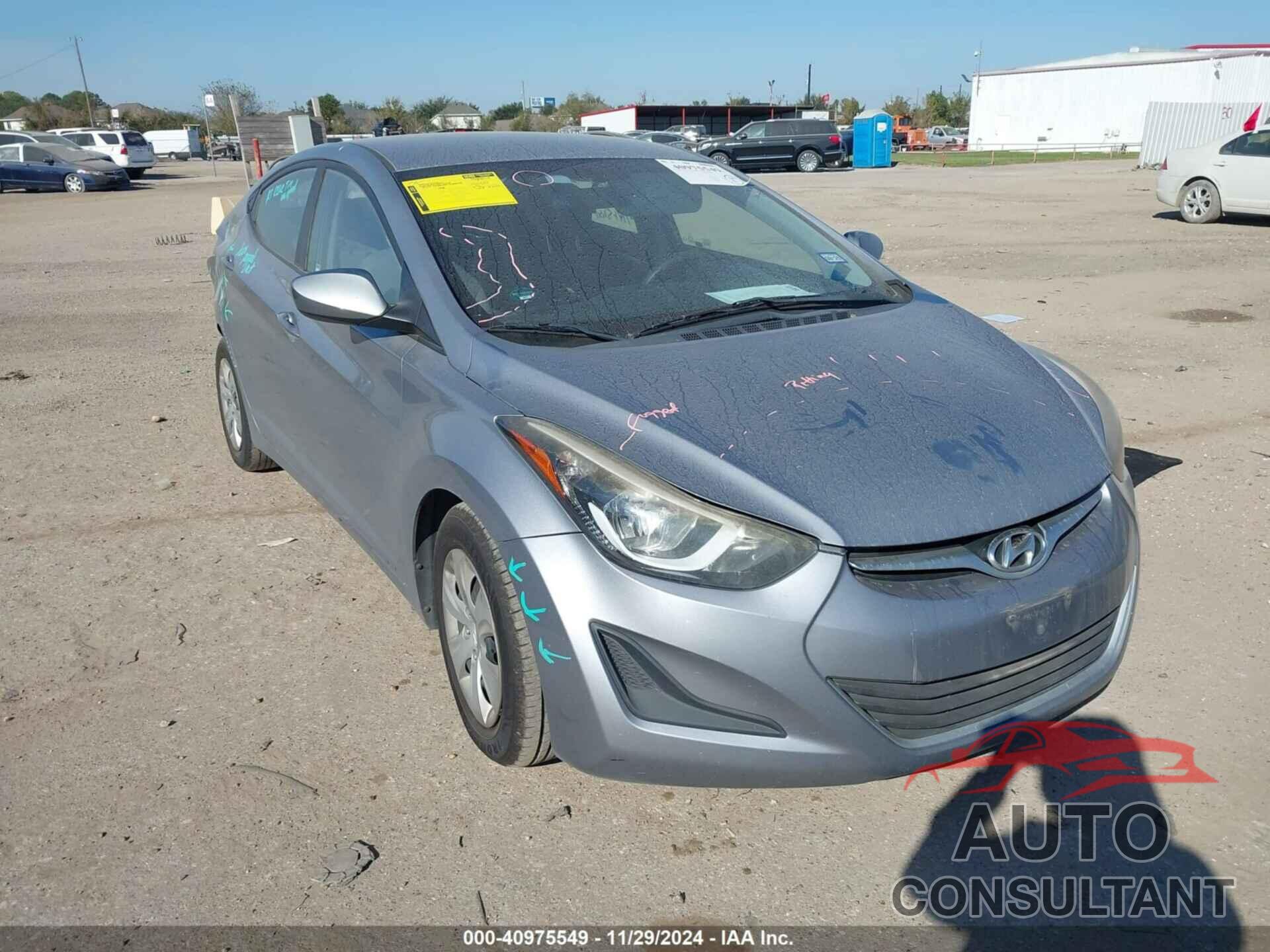 HYUNDAI ELANTRA 2016 - 5NPDH4AE5GH751362