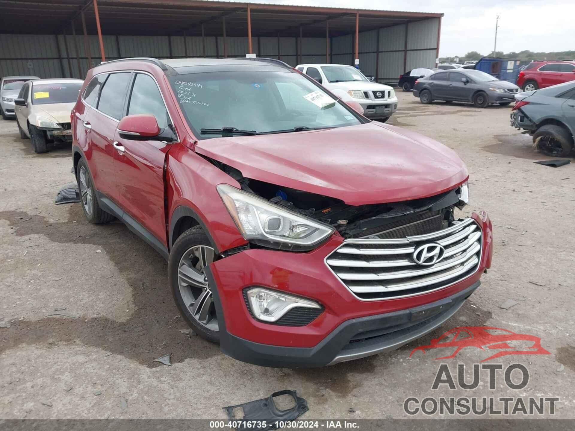 HYUNDAI SANTA FE 2013 - KM8SR4HF0DU005210