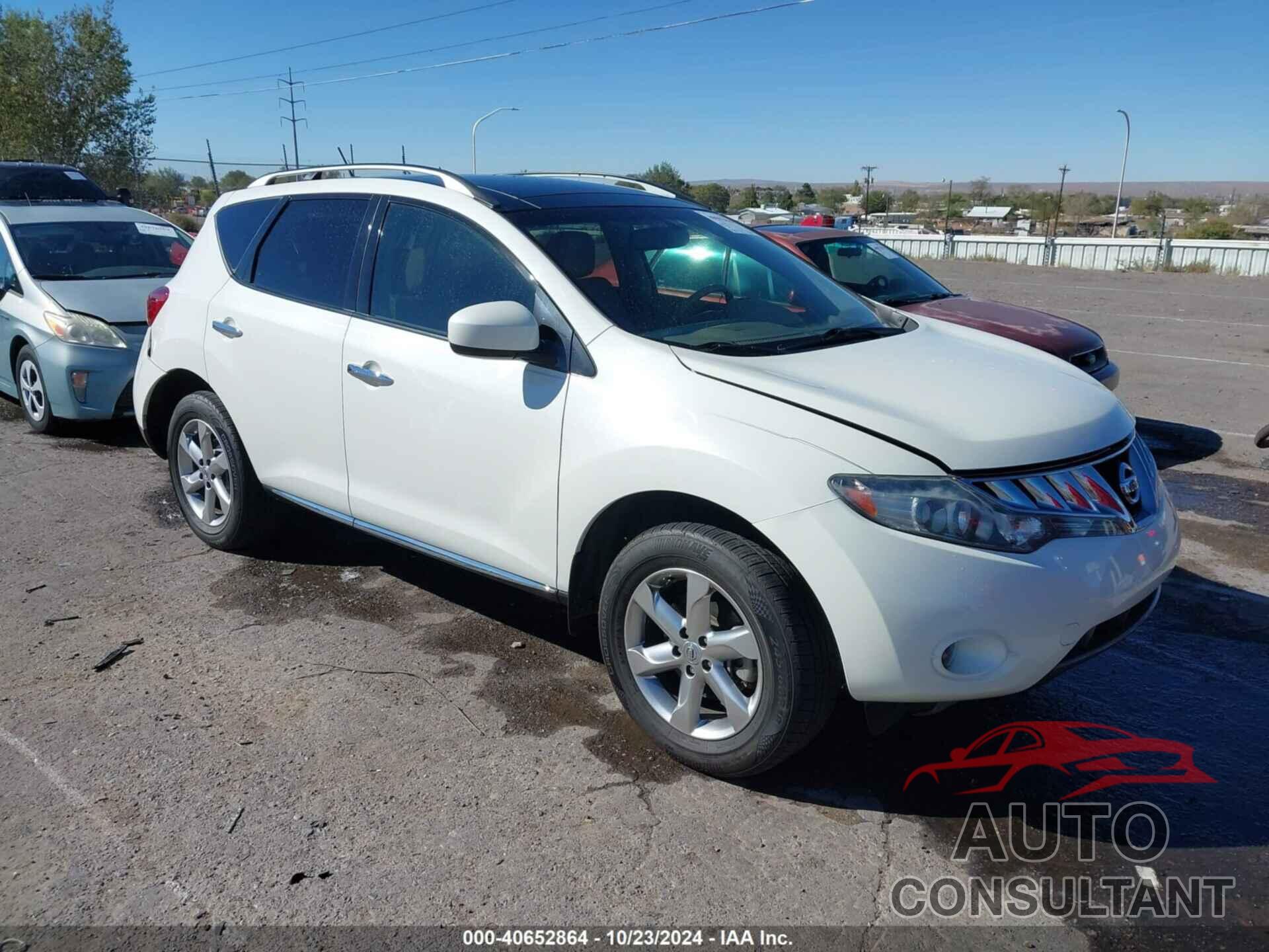 NISSAN MURANO 2010 - JN8AZ1MW5AW133662