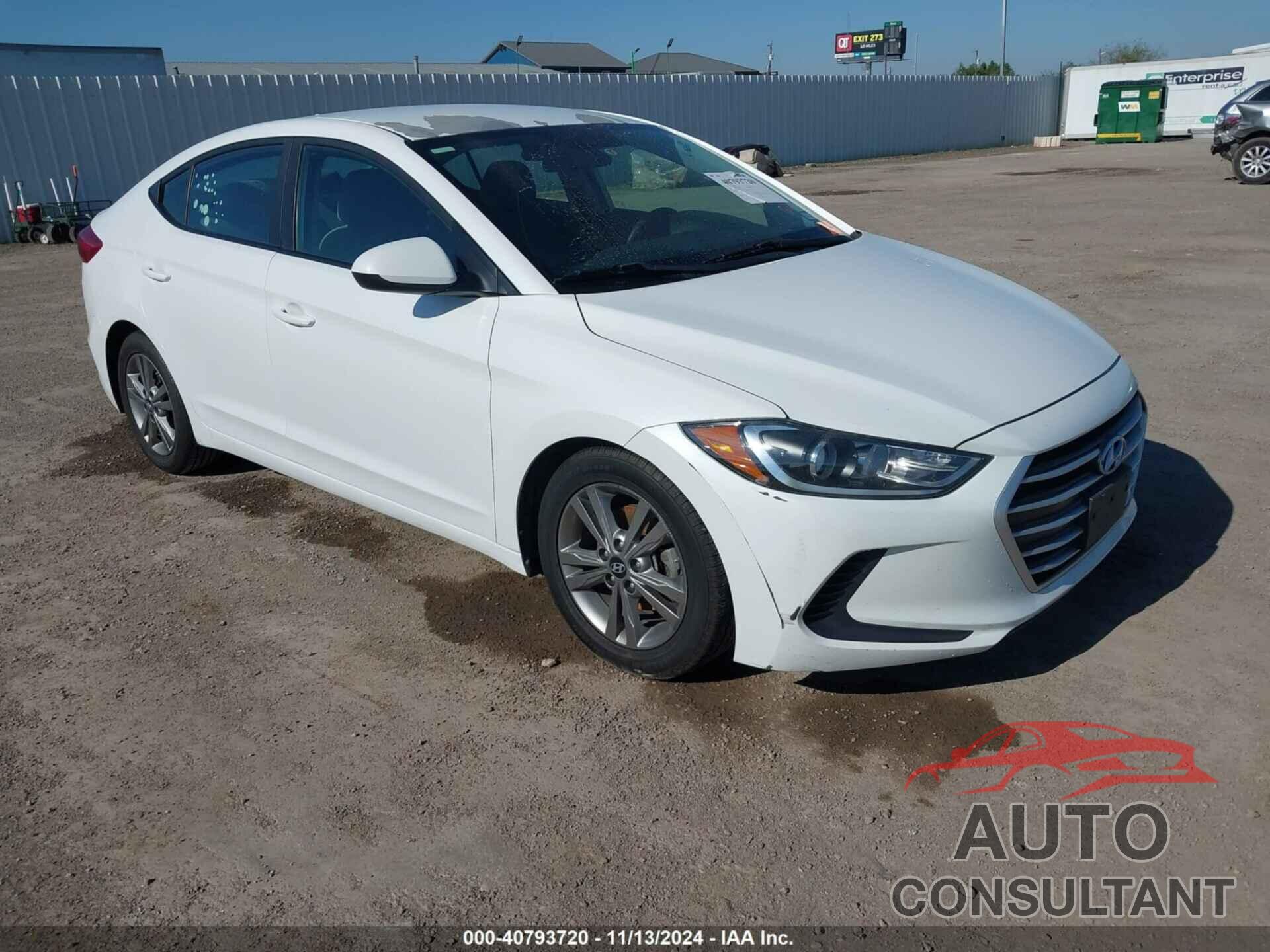 HYUNDAI ELANTRA 2017 - 5NPD84LF9HH171247