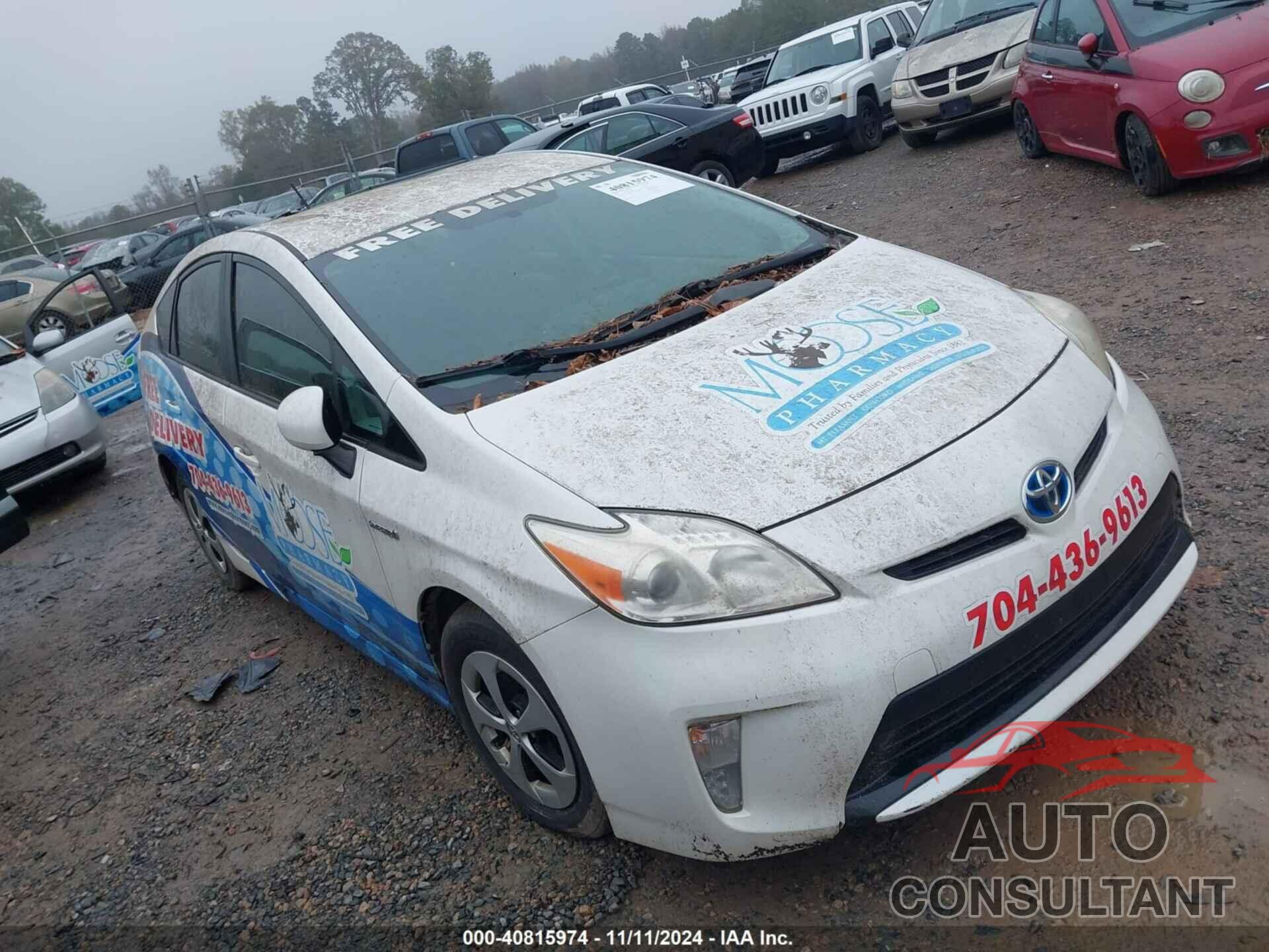 TOYOTA PRIUS 2013 - JTDKN3DU7D5586679