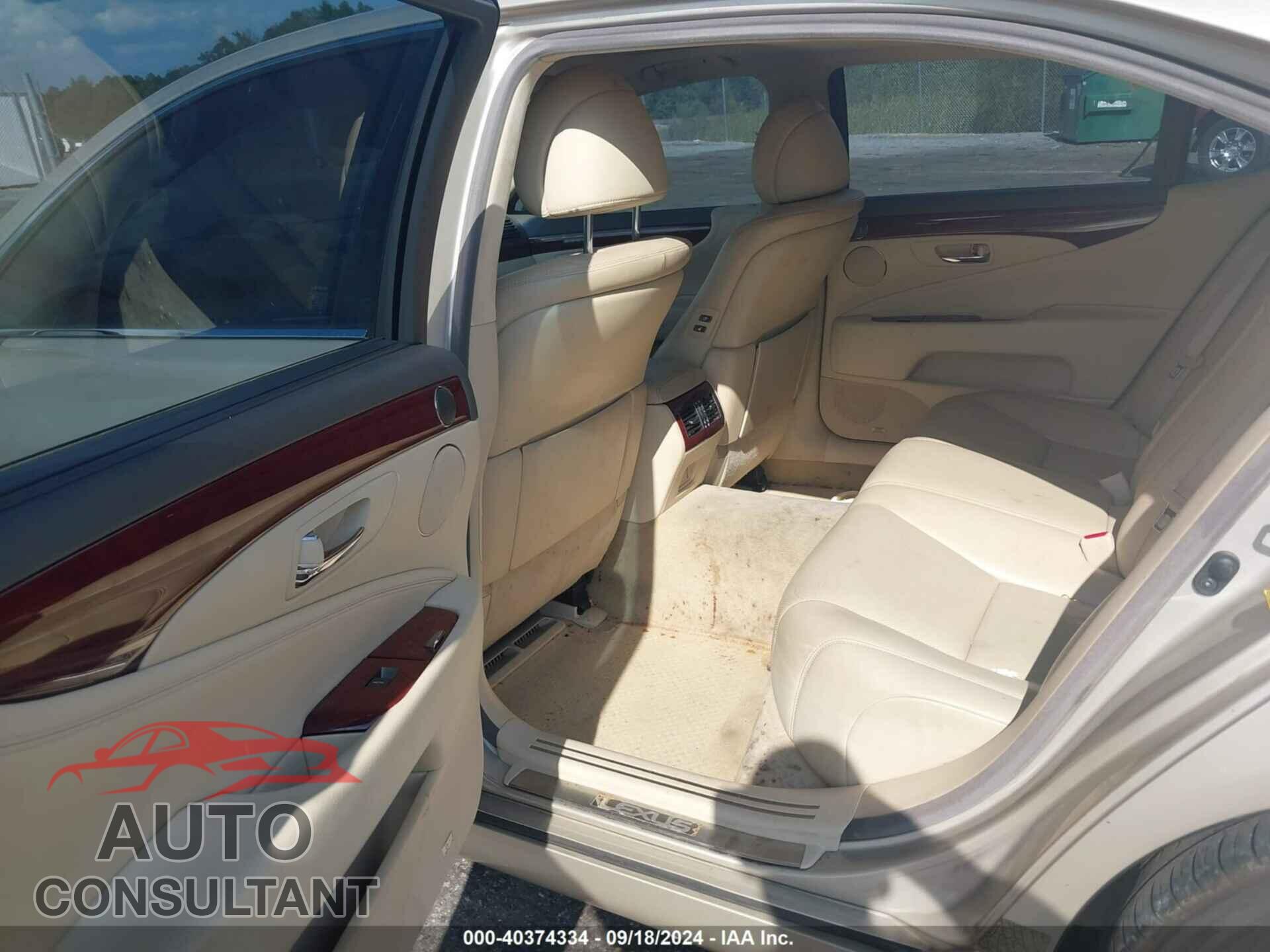 LEXUS LS 460 2010 - JTHGL5EF8A5040359