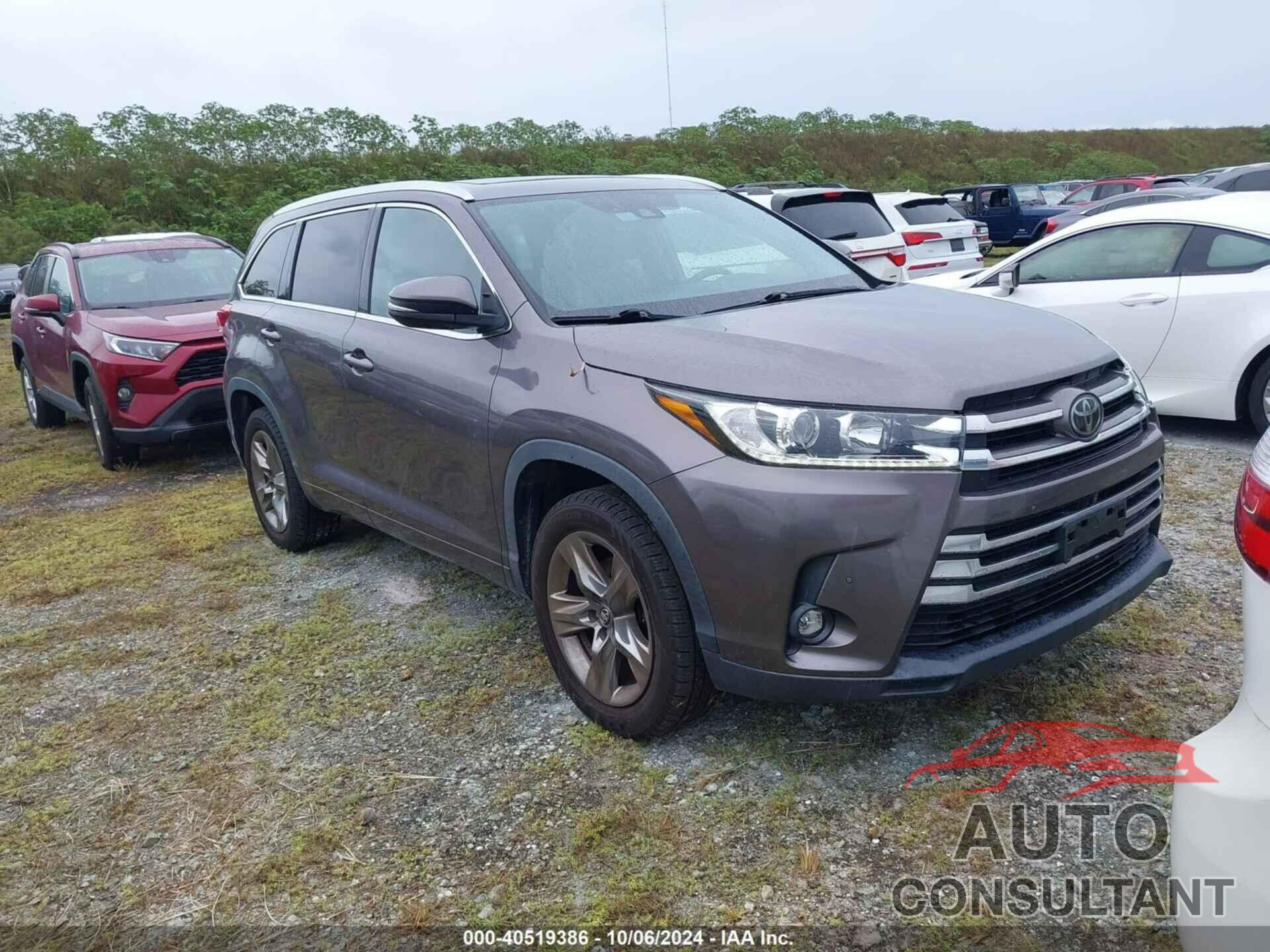 TOYOTA HIGHLANDER 2019 - 5TDYZRFH5KS310395