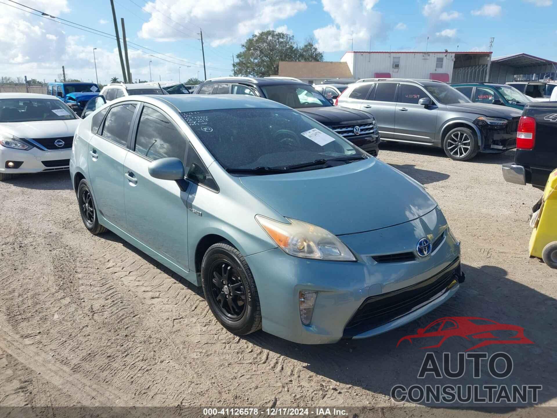 TOYOTA PRIUS 2012 - JTDKN3DU2C1480808