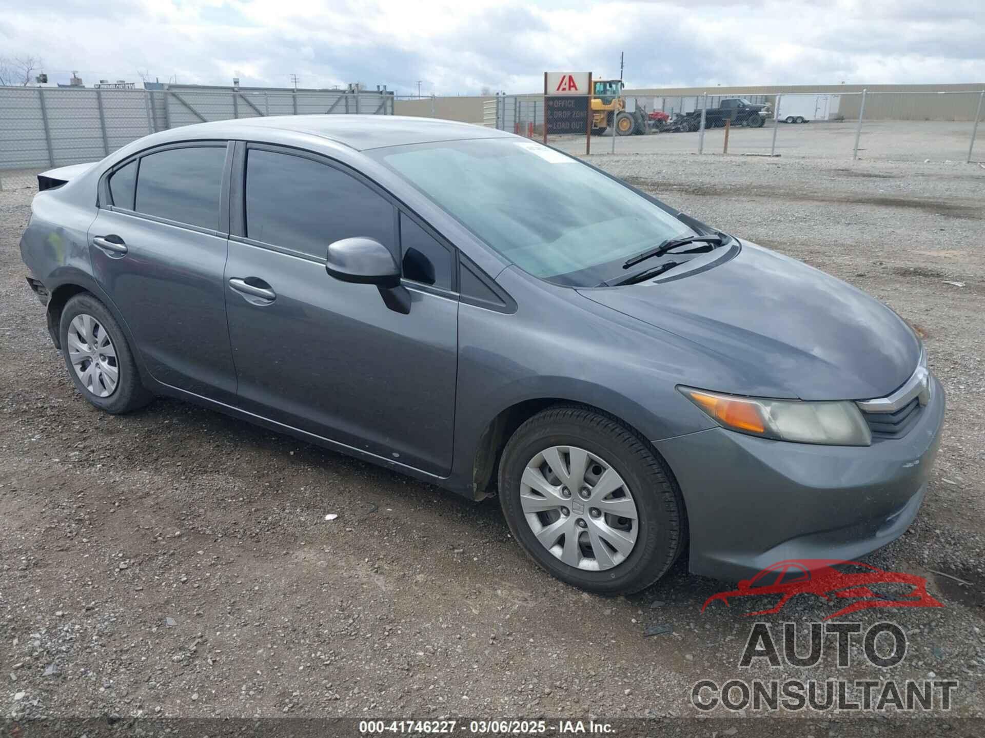 HONDA CIVIC 2012 - 19XFB2F5XCE027317