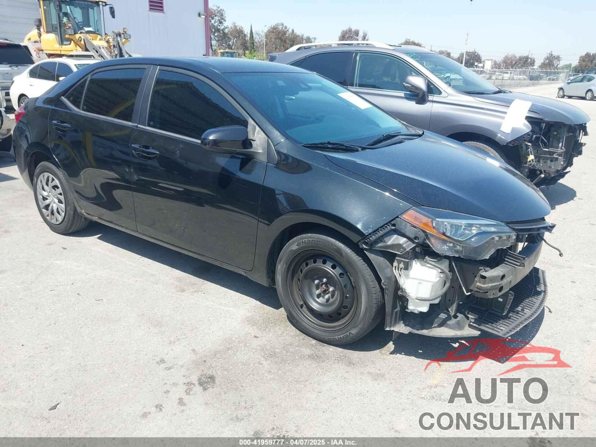 TOYOTA COROLLA 2019 - 2T1BURHE1KC166800