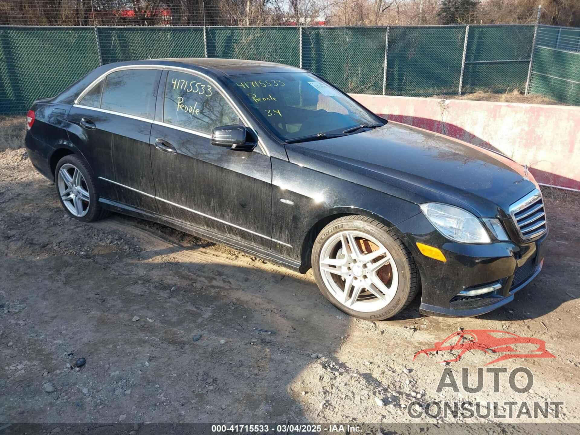 MERCEDES-BENZ E 350 2012 - WDDHF8JB9CA656380