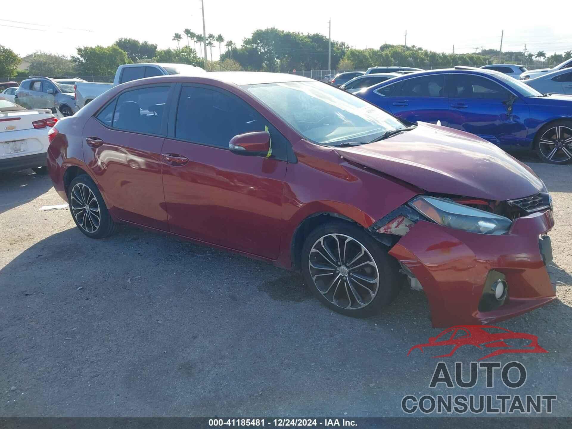TOYOTA COROLLA 2014 - 5YFBURHE8EP162456