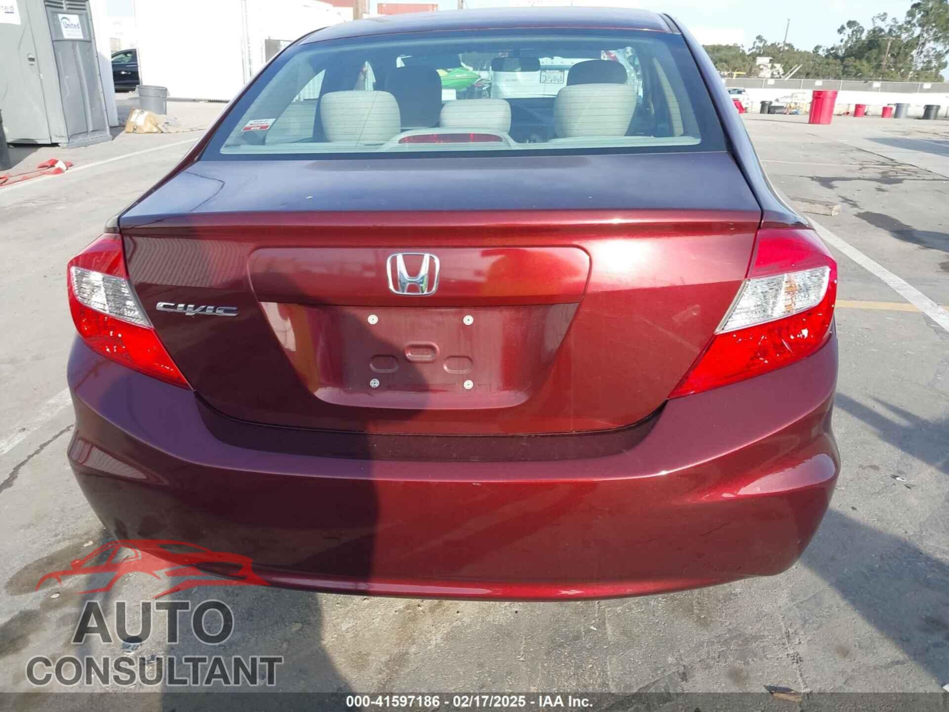 HONDA CIVIC 2012 - 19XFB2F59CE360950