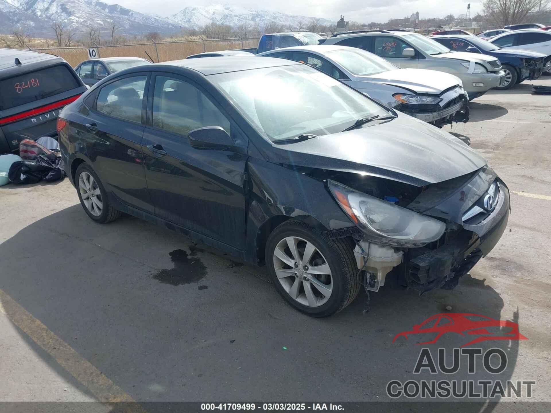 HYUNDAI ACCENT 2012 - KMHCU4AEXCU225182