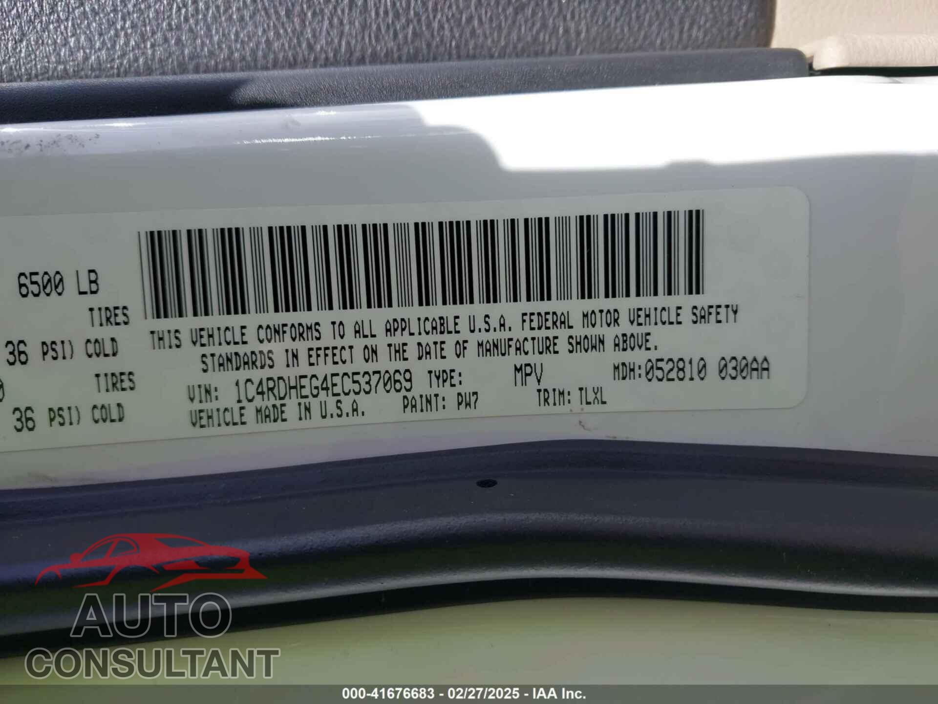 DODGE DURANGO 2014 - 1C4RDHEG4EC537069