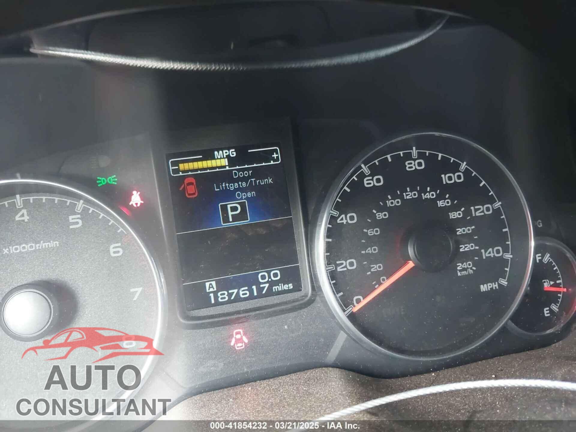 SUBARU OUTBACK 2013 - 4S4BRBLC4D3257159