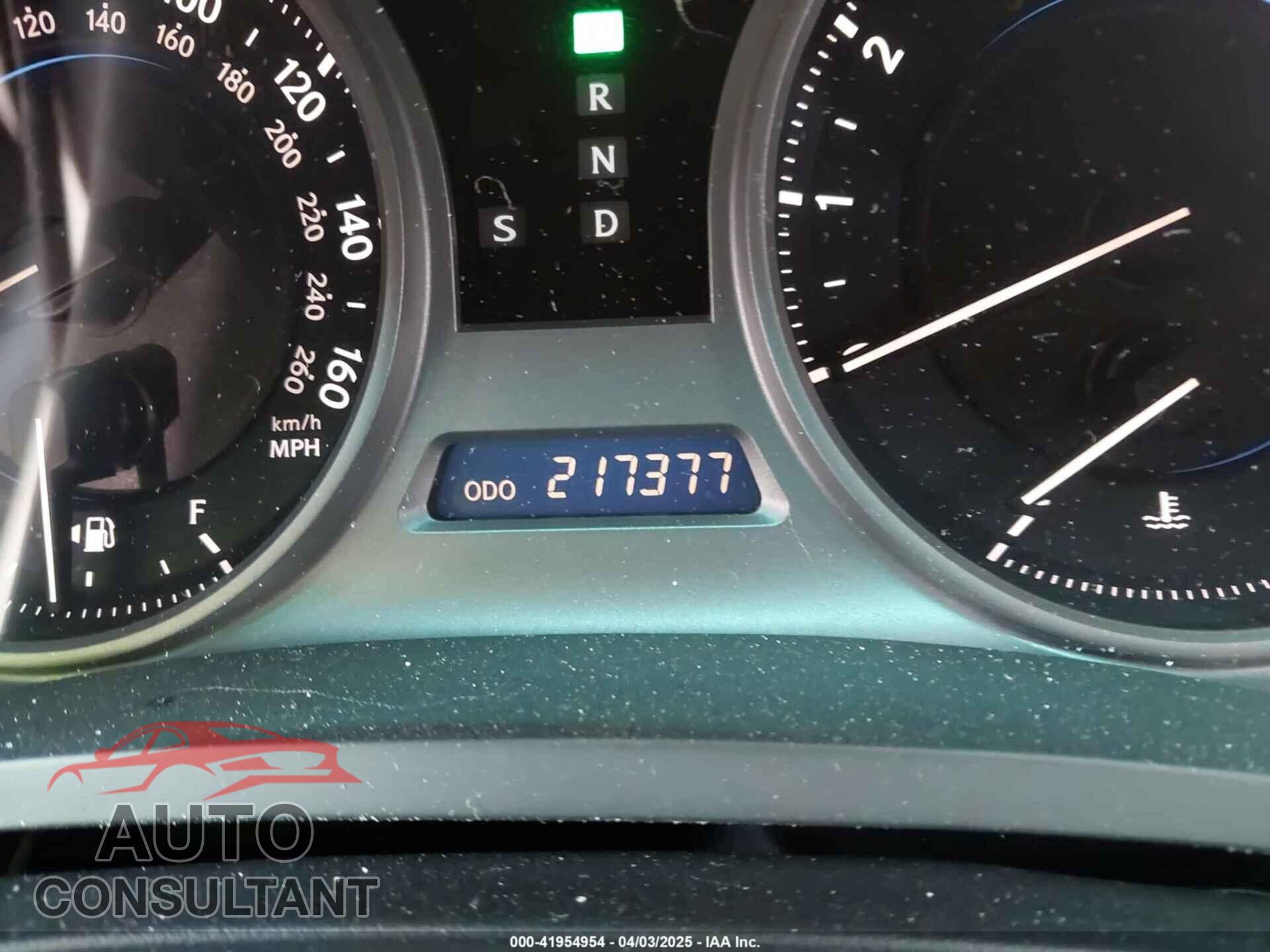 LEXUS IS 250 2010 - JTHBF5C24A5107296