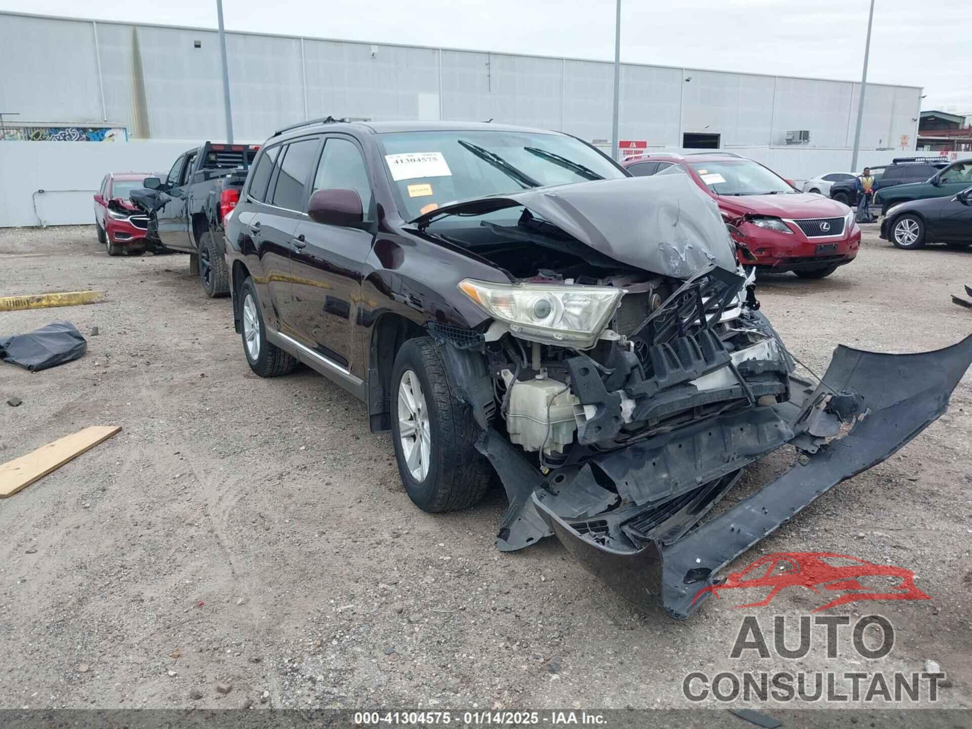 TOYOTA HIGHLANDER 2012 - 5TDZA3EH4CS029894