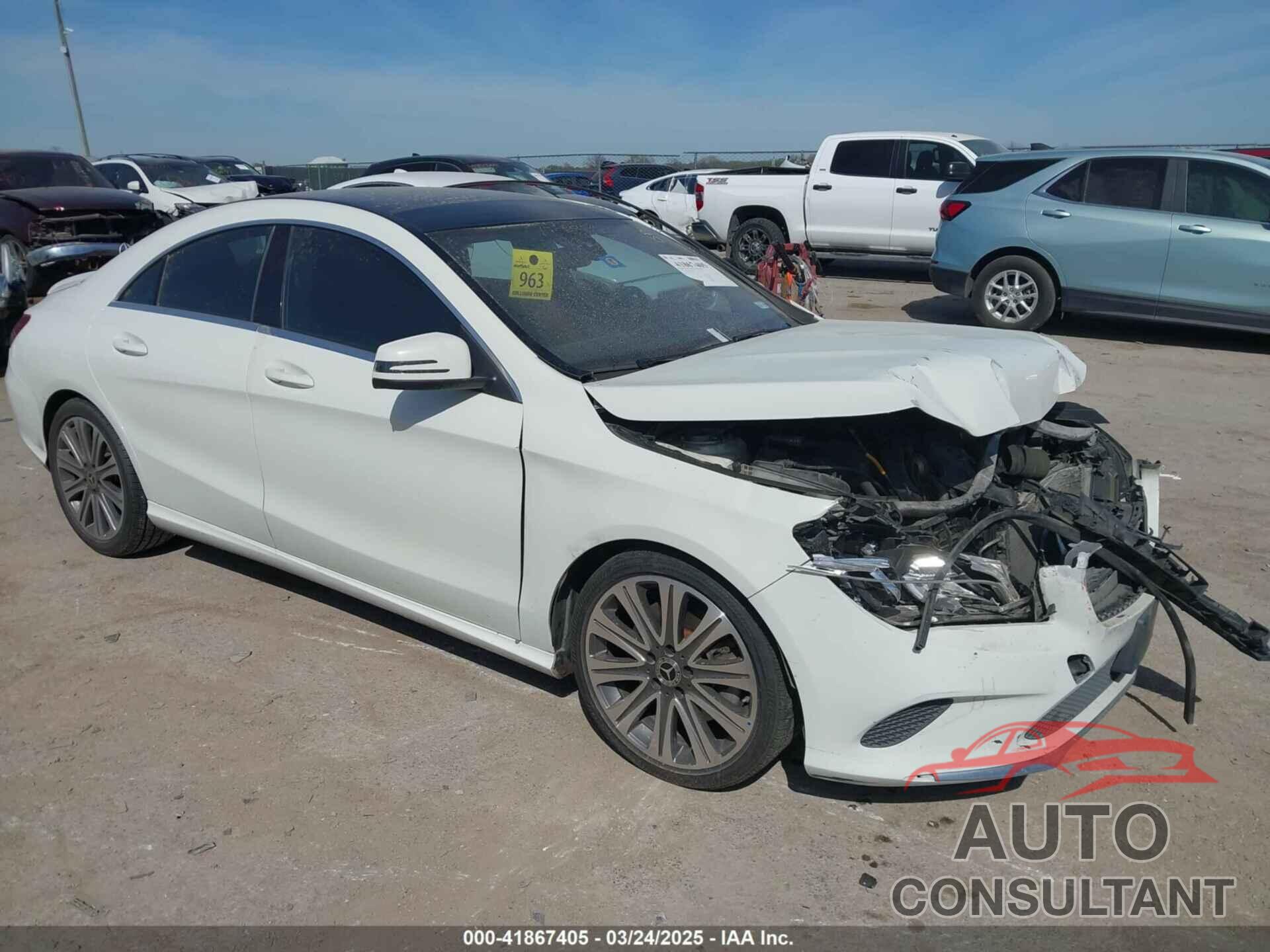 MERCEDES-BENZ CLA 250 2018 - WDDSJ4EB6JN546206