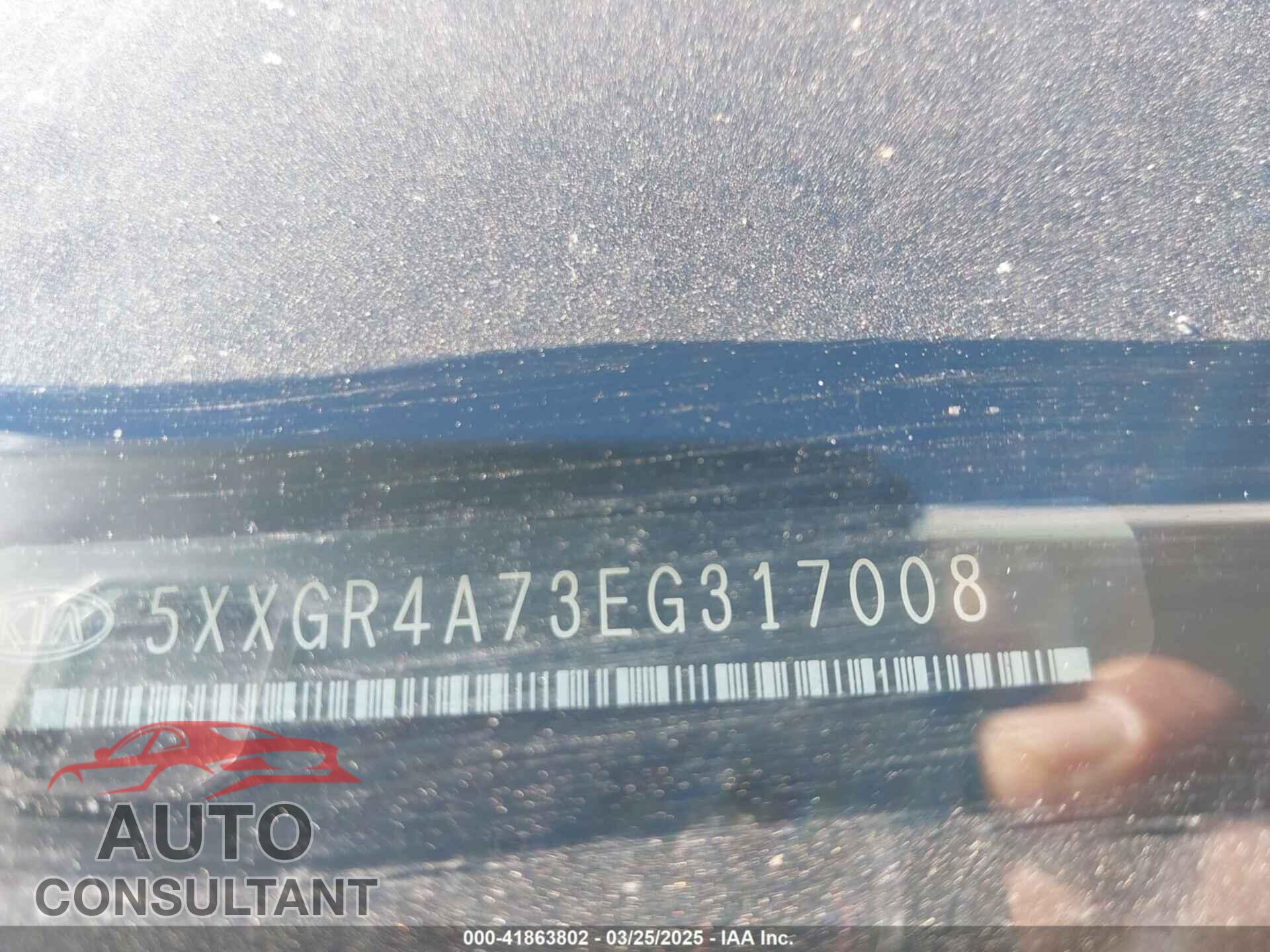 KIA OPTIMA 2014 - 5XXGR4A73EG317008